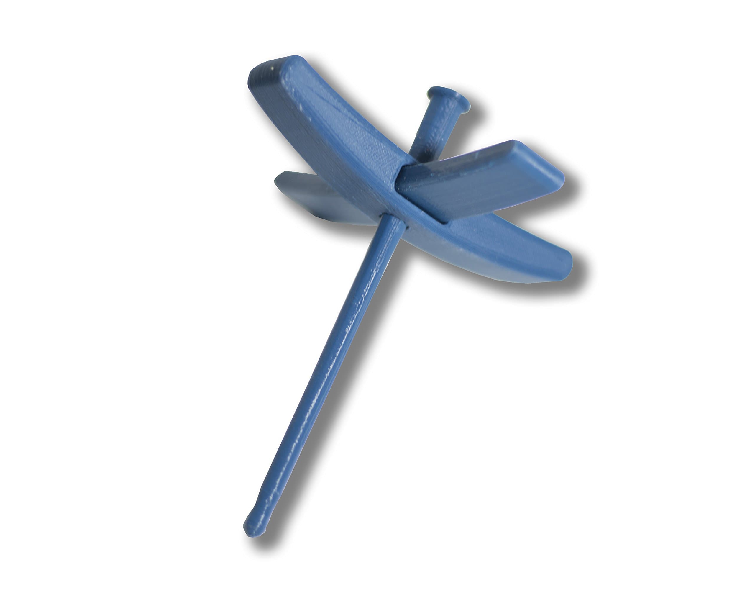 Happy Classy 3D Printed PLA Mini Turkish Spindle 5" Length 4" Width 0.7 oz Blue