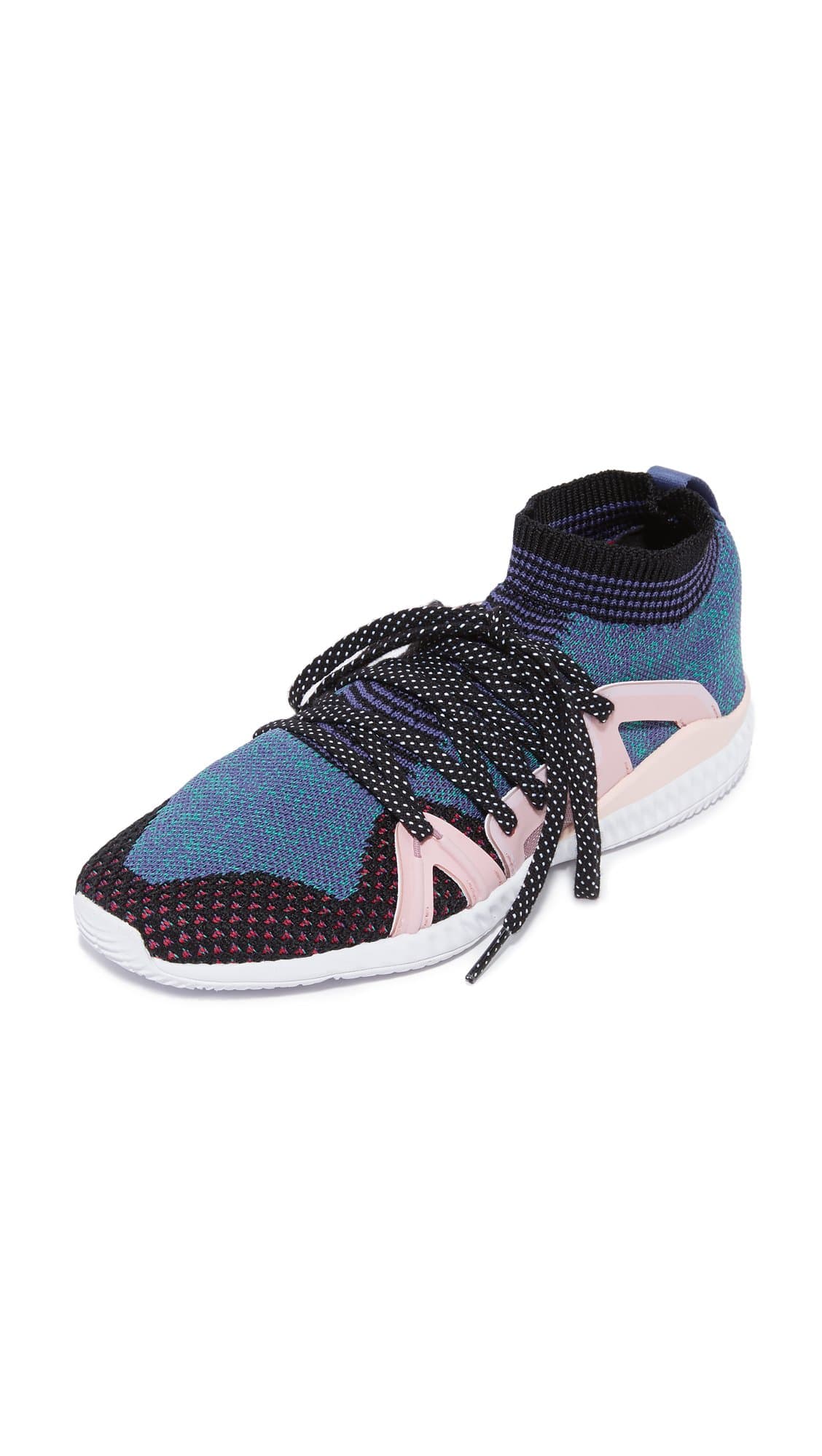 adidas by Stella McCartney Crazytrain Shoes Black/White/White/Black/Plum