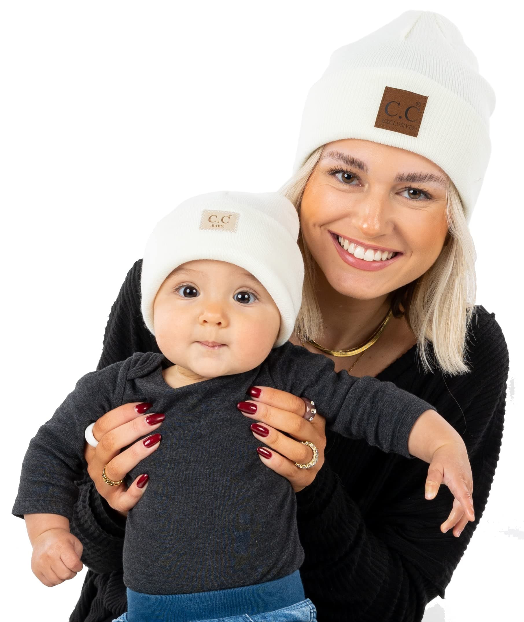 Funky JunqueMommy and Me Matching Beanie Adult Toddler Infant Baby Winter Hat
