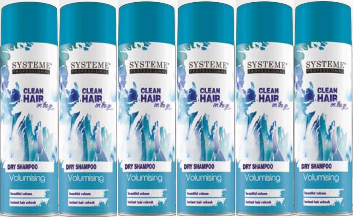 Systeme Professional Clean Hair Volumising Dry Shampoo 200ml (6 PACK)