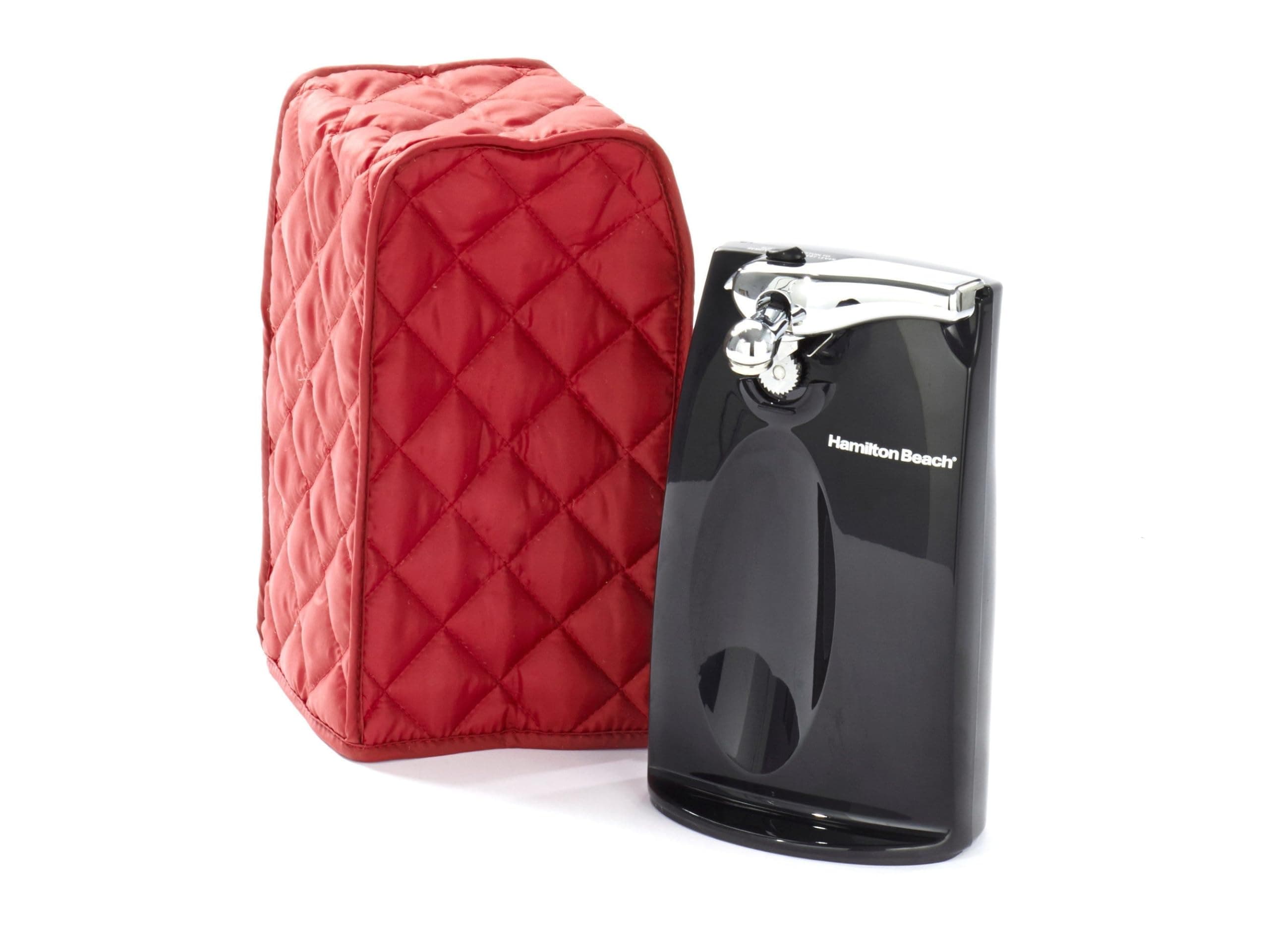Covermates Keepsakes - Can Opener Cover - Dust Protection - Stain Resistant - Washable - Appliance Cover, Red