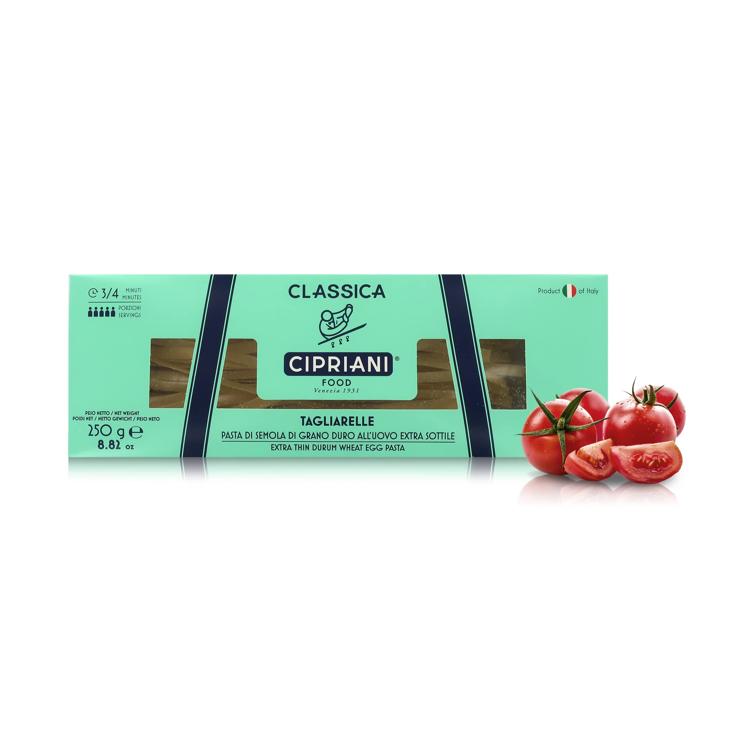 Food Tagliarelle Egg Pasta Noodles - USDA Organic Italian Pasta, Extra Wide Egg Noodle from Italy, Non-GMO & Kosher - 250 Gram (Pack of 2)