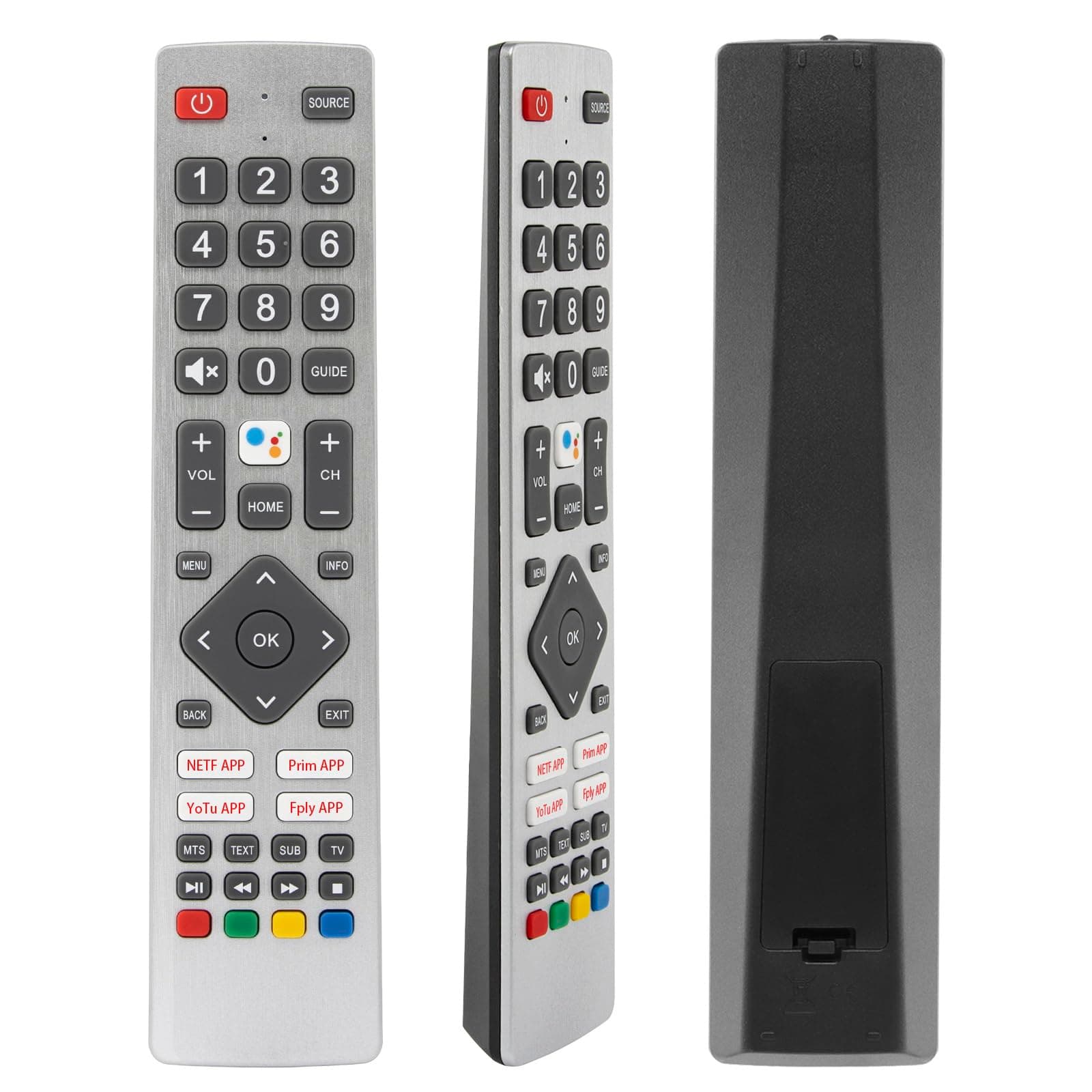 New Infrared Remote Control Replacement for Sharp Smart TVs, Compatible with 24BI6EA 32BI5EA 40BI5EA 40BL2EA 40BN6EA 43BL5EA 43BN5EA 55BL5EA 65BL3EA (NO Voice Function)