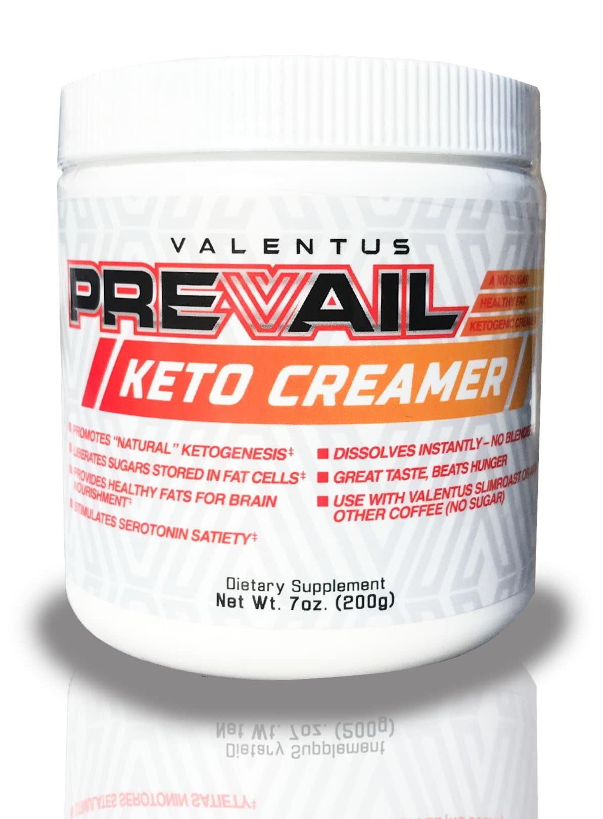 Valentus Prevail Keto Coffee Creamer, Mct Oil Powder 7 Oz - 20 Servings