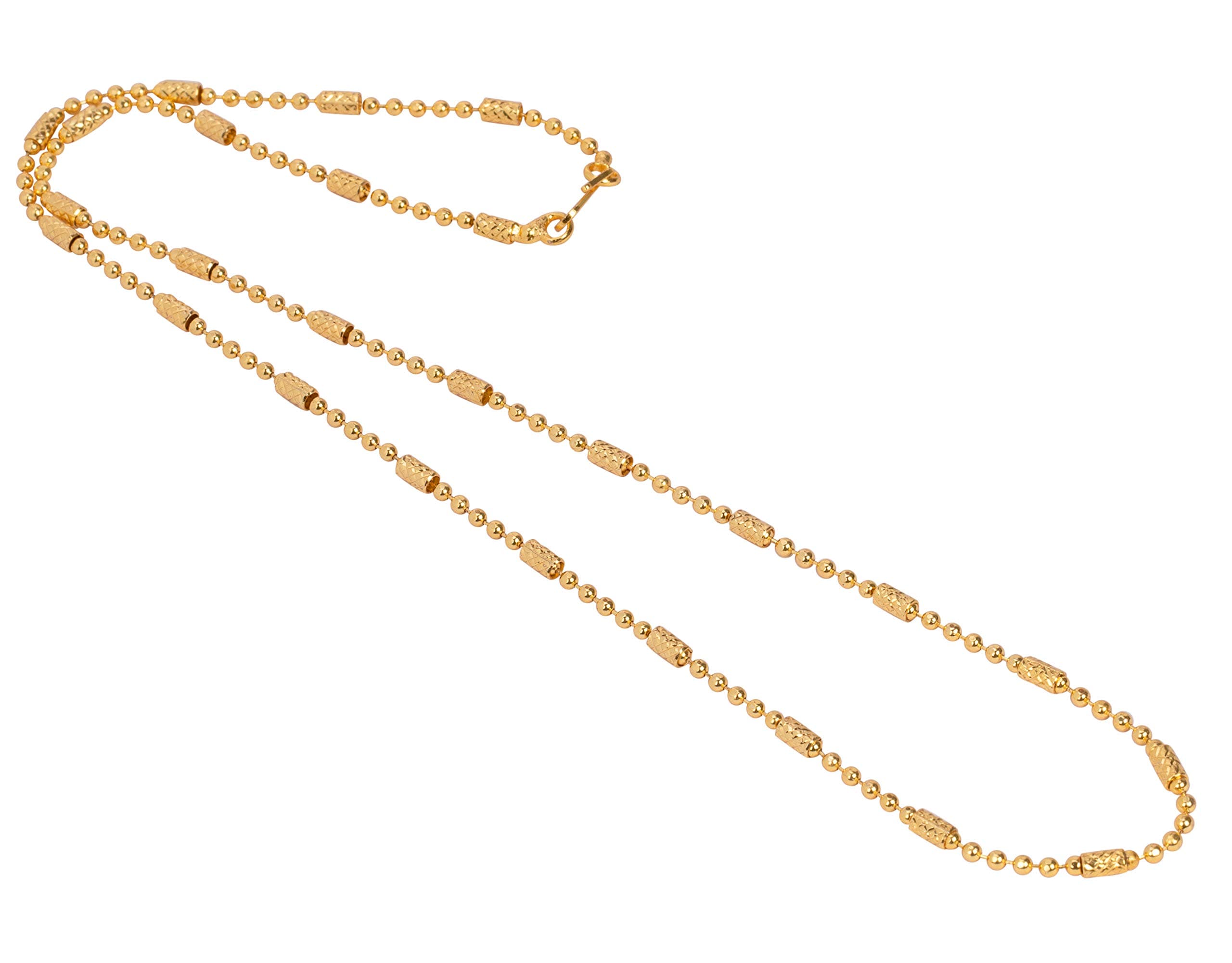 AanyaCentric1 Gram Gold Jewellery Chains For Men Boys Accessories Women Antique Fashion Jewelry Girls Necklace