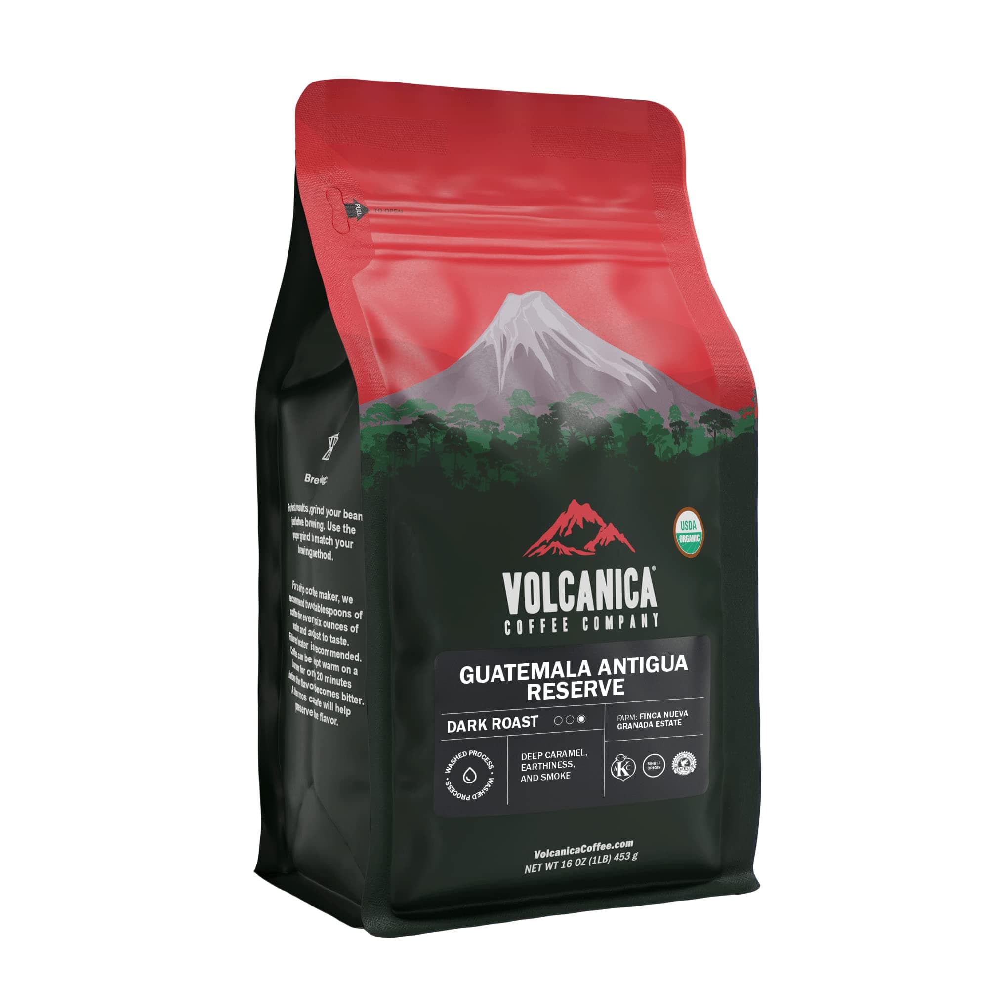COMPANY Guatemala Antigua Coffee, Reserve, Dark Roast, Whole Bean, Fresh Roasted, 16-ounce