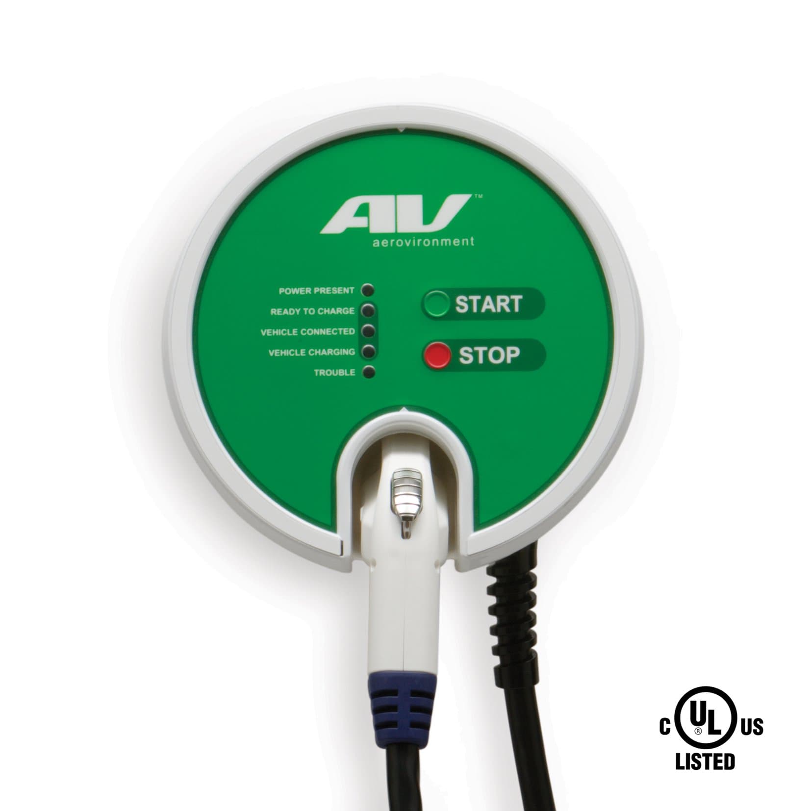AeroVironment EV Charging Station: 15' cable, 30A, 7.2kW, UL-Listed