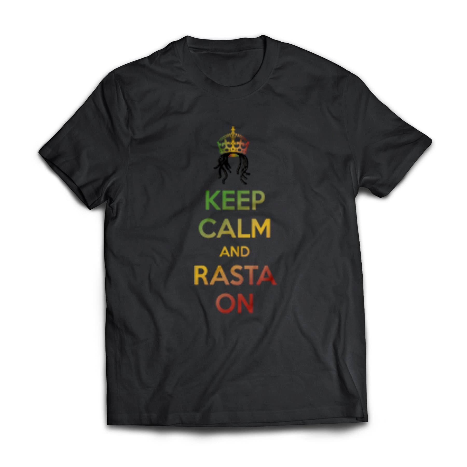 Phantasmic Arts Men's T-Shirt Tee Keep Calm and Rasta On