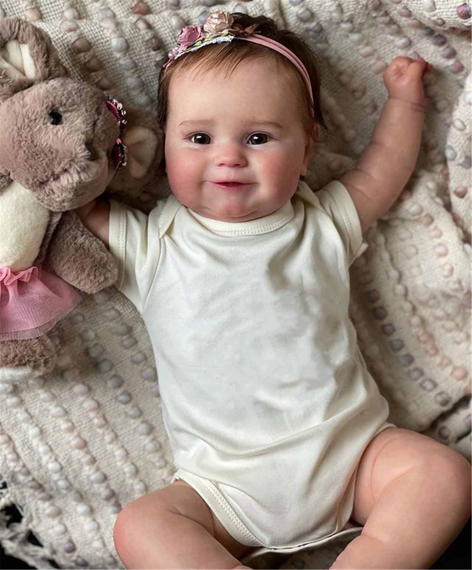 SHHYD 20 Inch 50cm Reborn Baby Dolls Full Body Silicone Toys Real Life Waterproof Baby Dolls Newborn Baby Doll Reborn Babies Toddler Best Xmas Gifts for Children