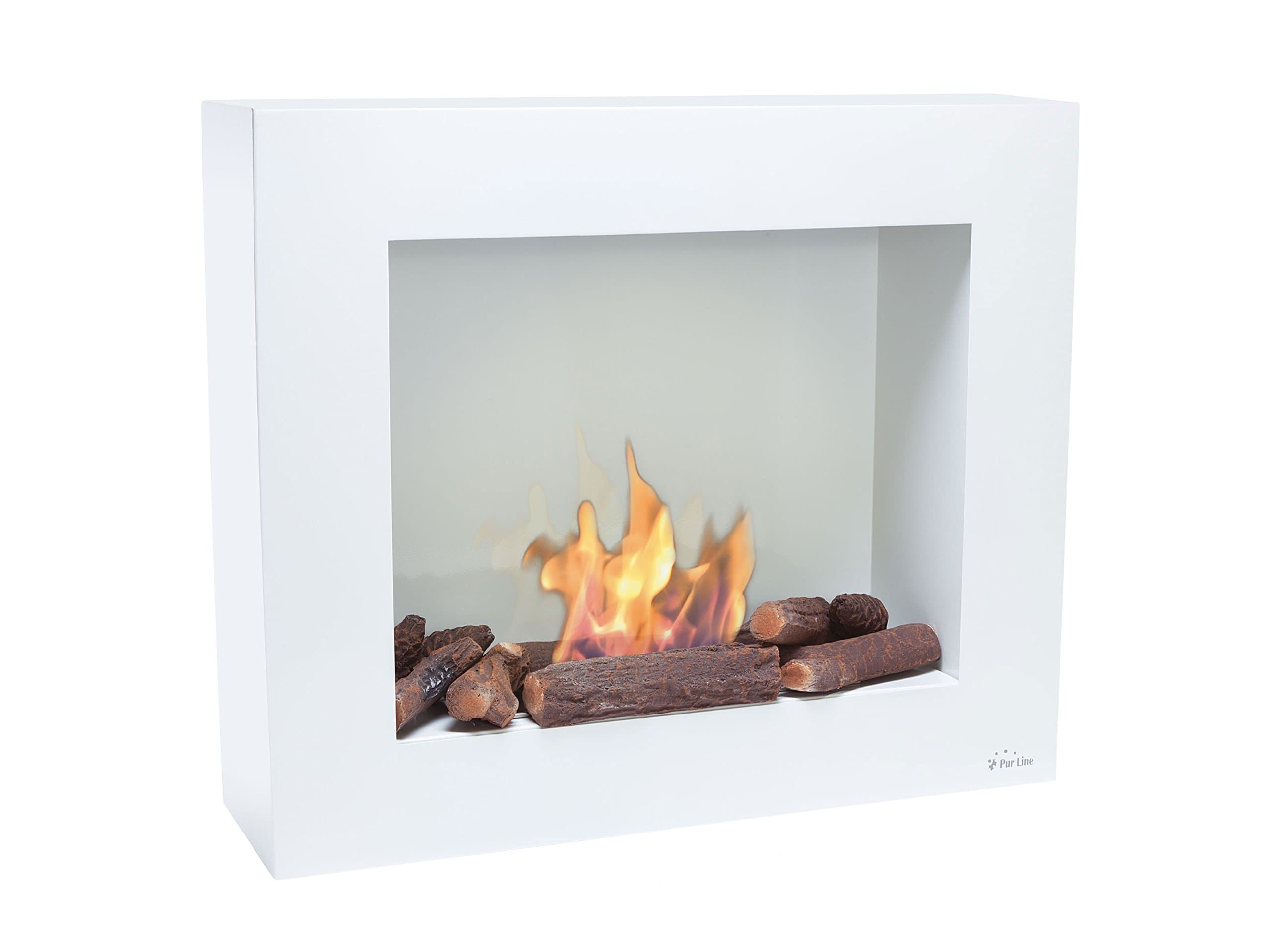 PURLINE BEST BIO Floor or wall biochimney white with flame control