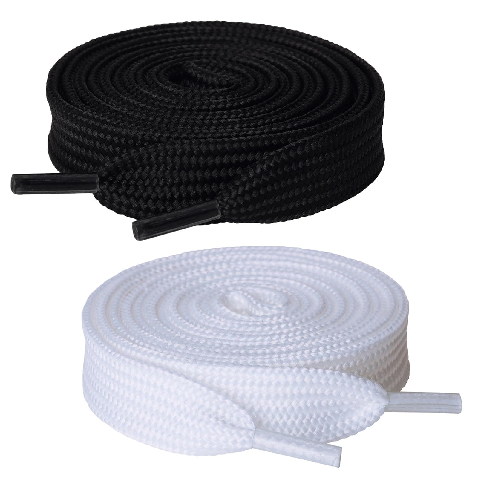 Olukssck 2 Paris Fat Shoe Laces for Sneakers, 5/8" Wide Athletic Shoelaces