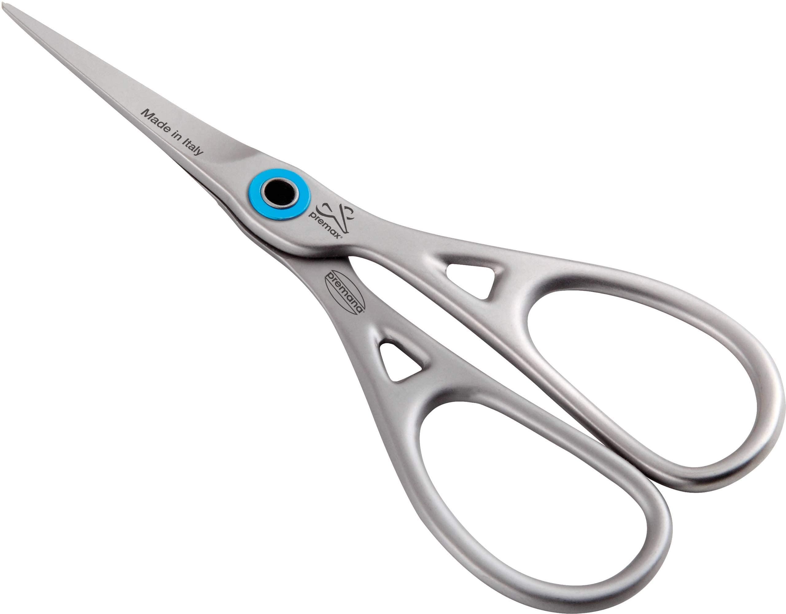 Ring Lock beard scissors, with serrated edge, stainless, length 11 cm