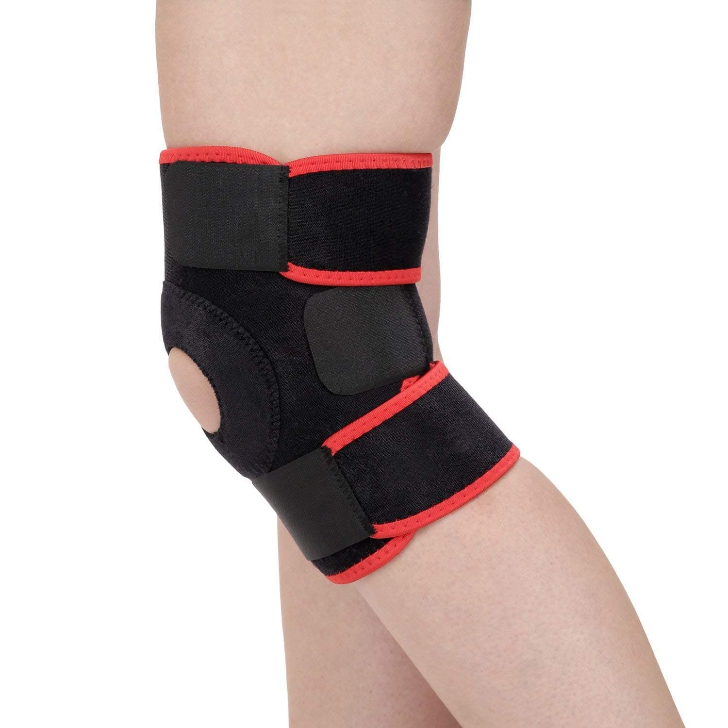 DreamPalace India Adjustable Knee Support Patella (Red) Free Size