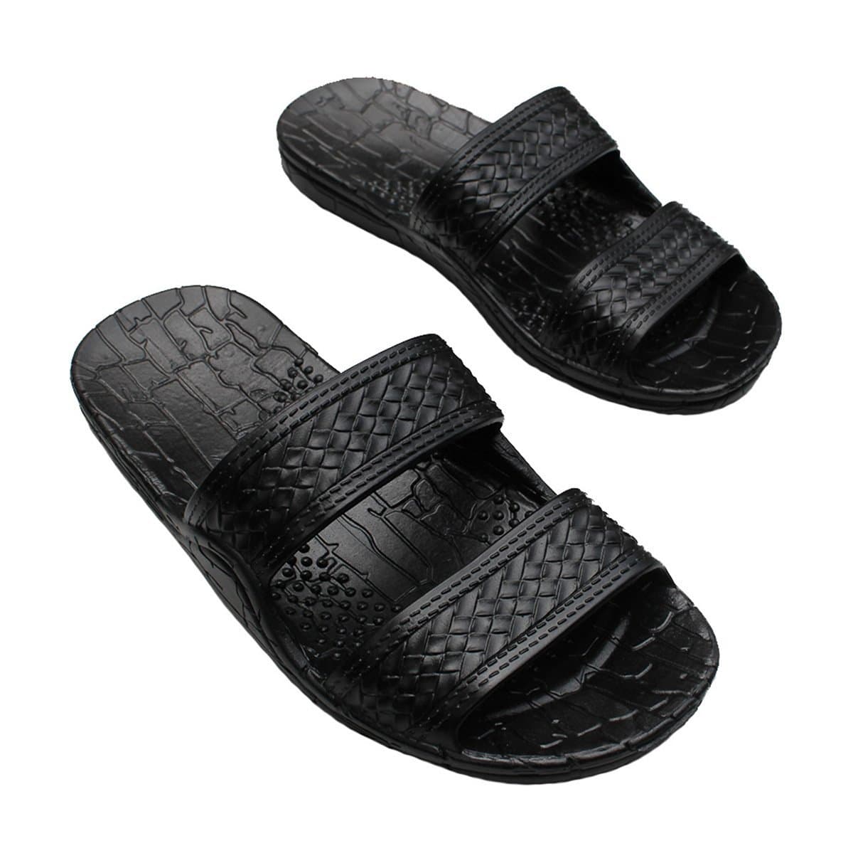 Hawaii Brown and Black Jesus sandals (Small Kid/Big Kid)