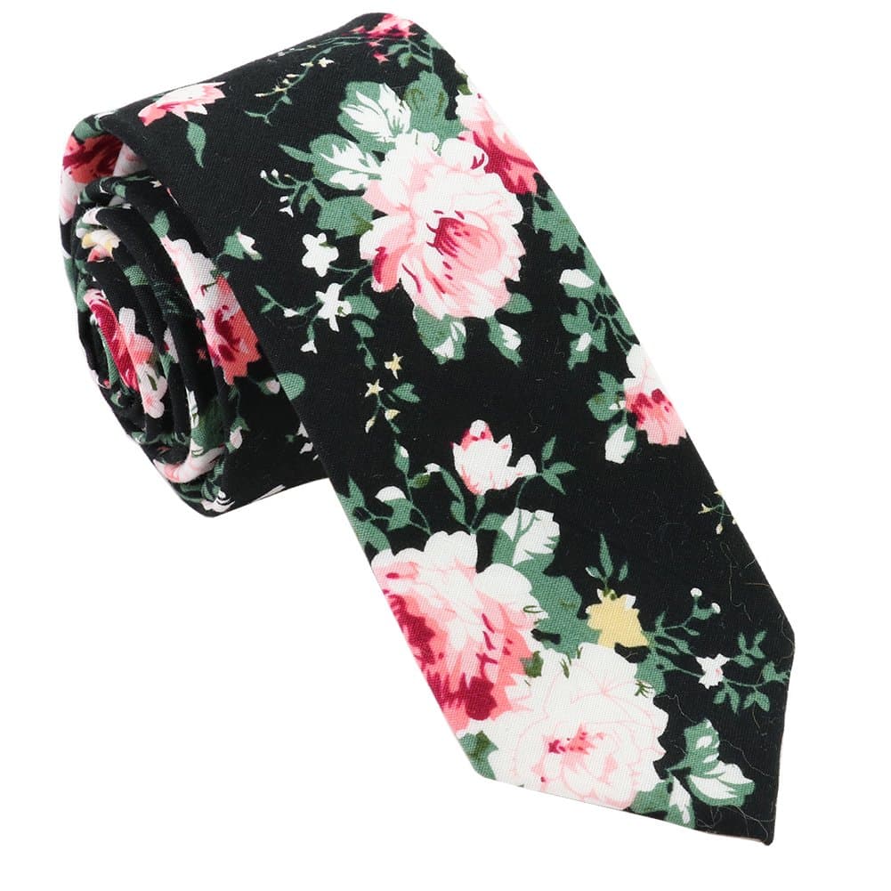 Men's Suits Cotton Tie Neckties Floral Neckwear Gravatas Corbatas Vestidos