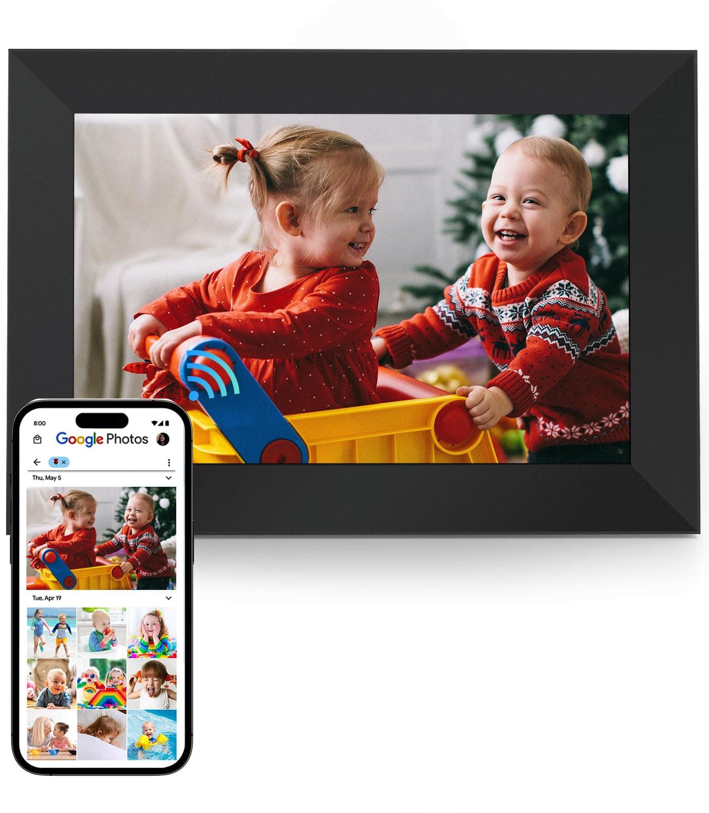 cozylaCozyla Digital Photo Frame WiFi Smart Digital Picture Frame Free Unlimited Storage Share Photo with Family and Friend via App Email Google Photos Instagram Web Browser Photo Frame Electronic
