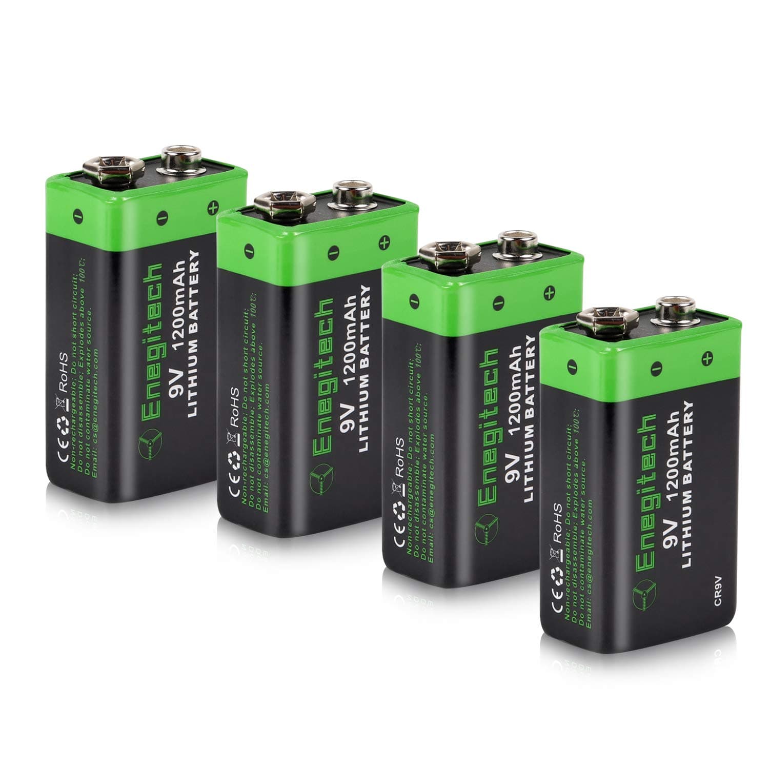 Enegitech 9V Lithium Battery