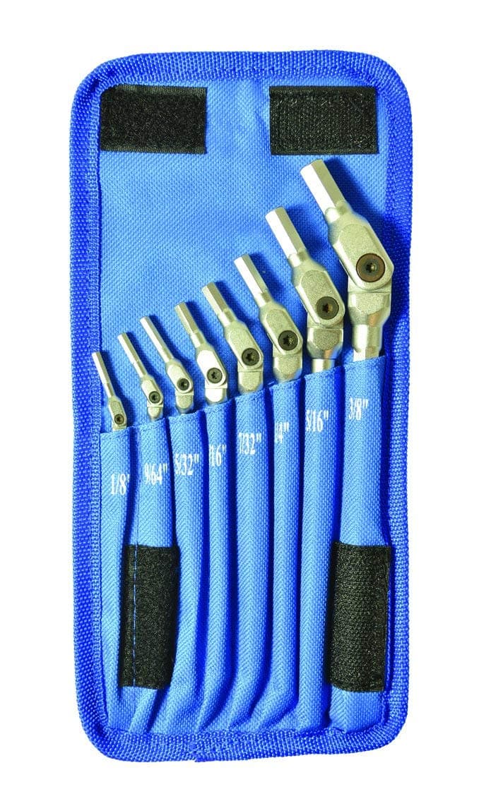 Bondhus HP8-IC-17 SINGLE Set 8 Chrome Hex Pro Wrenches 1/8-3/8in