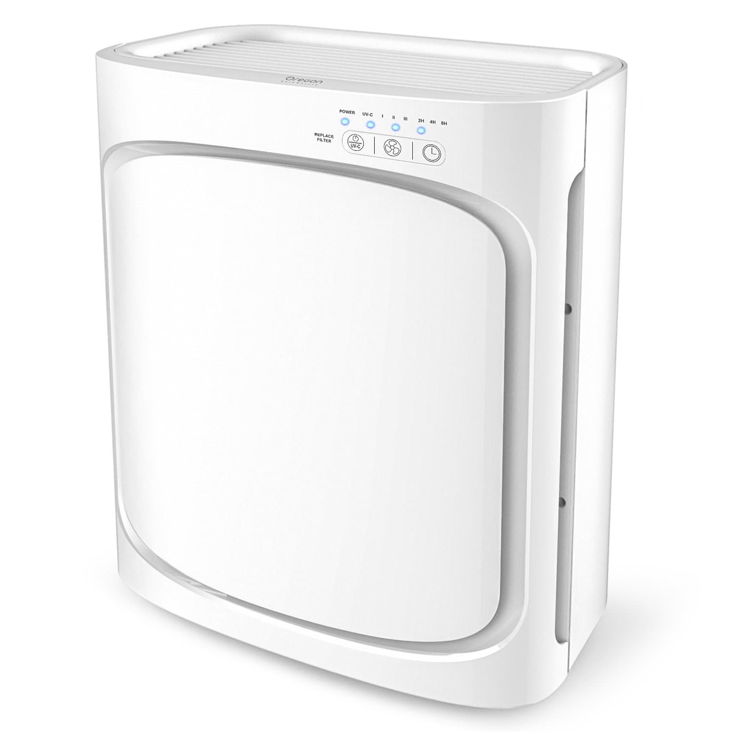 HEPA Air Purifier - Powerful Air Cleaner with True HEPA Filter for Home, Odor Allergen Eliminator with Strong 4 Side Air Intake, UVC Sanitizer Quiet Purifier Ideal for Allergies Pet Pollen Germ Smoker