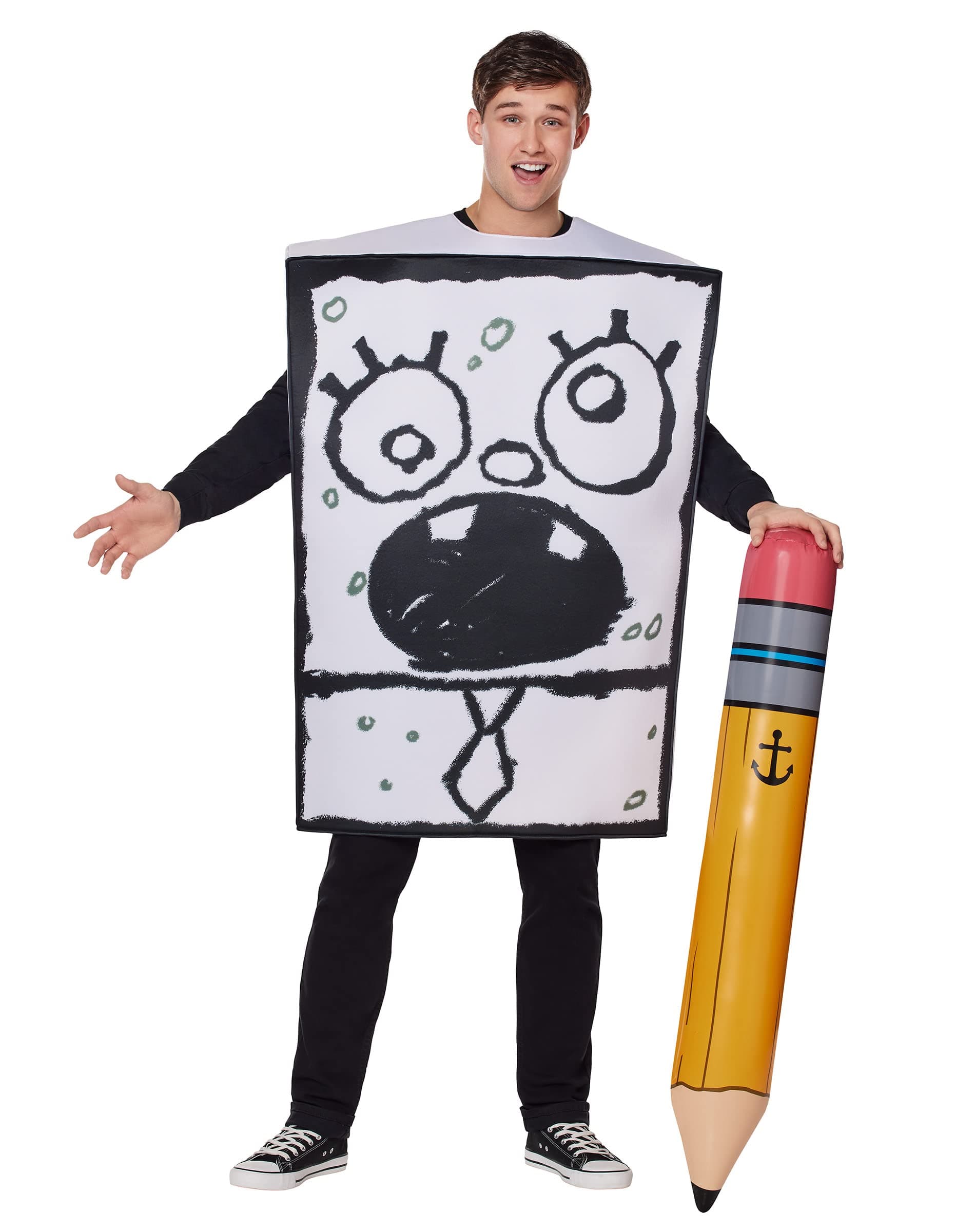 Spirit Halloween Adult SpongeBob SquarePants DoodleBob Costume | Officially Licened | TV and Movie Costumes