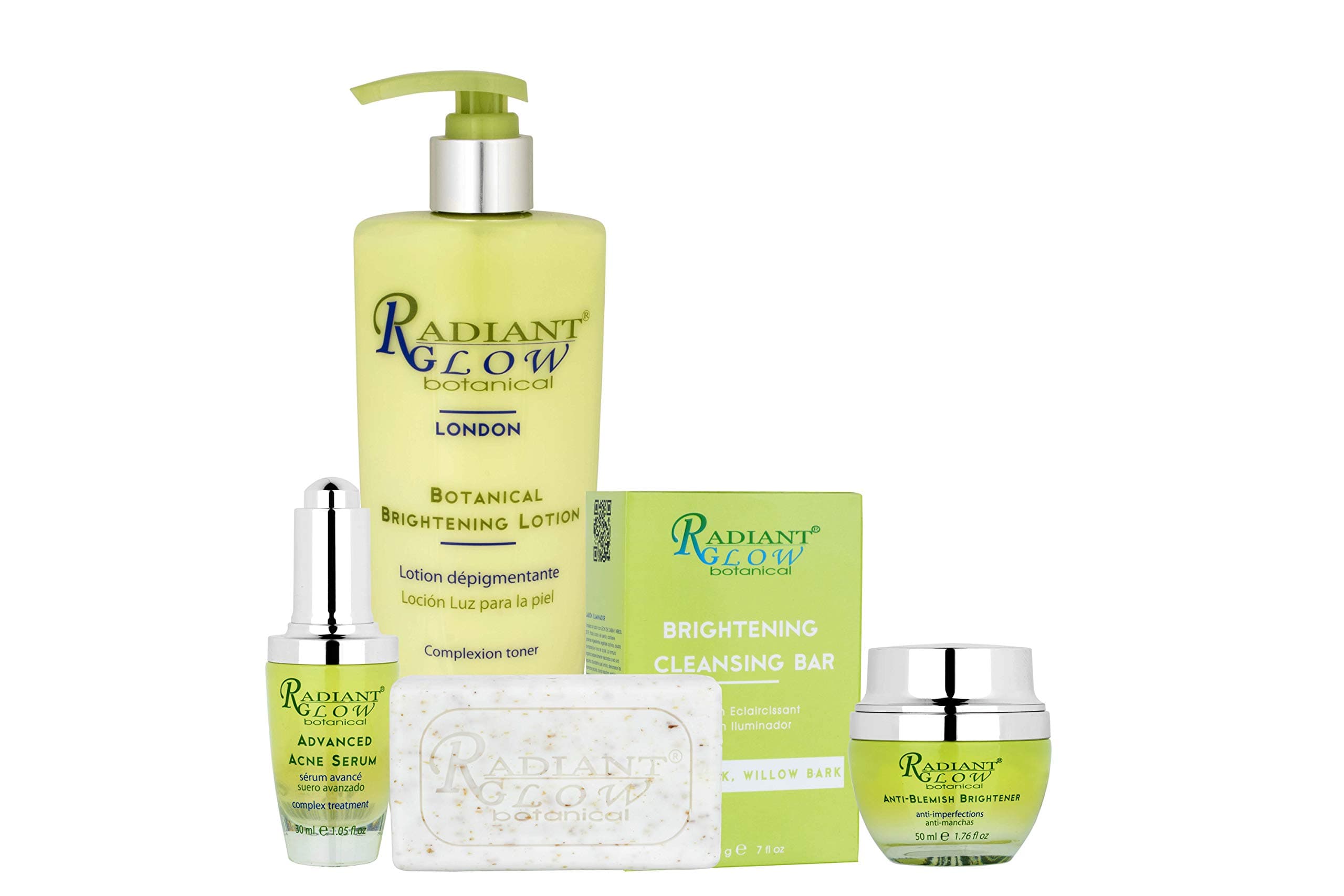 Radiant Glow Botanical Brightening Treatment Set 4Pcs