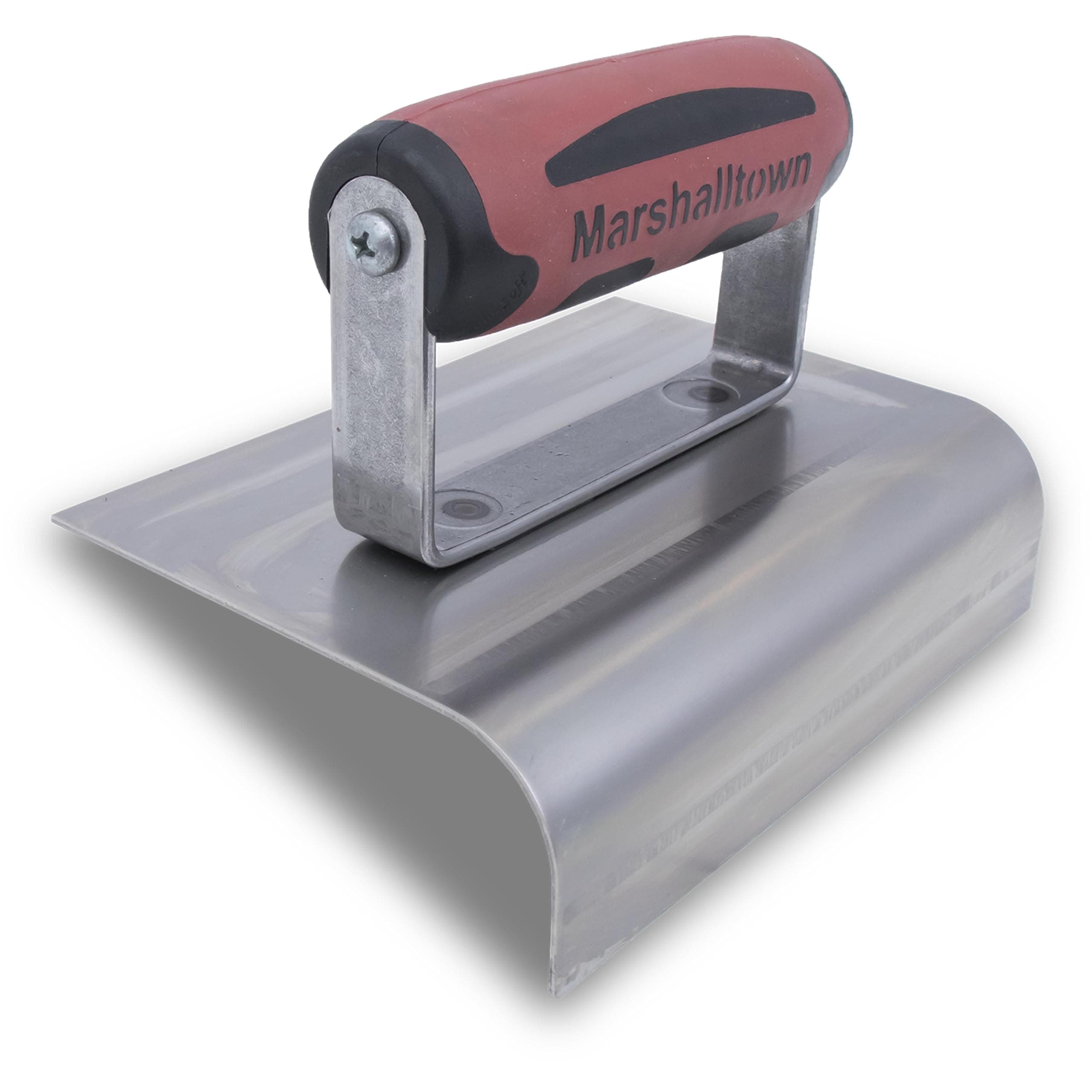MARSHALLTOWN Curb Outside Tools, Stainless Steel 6" x 4" with 1 1/2" Lip Depth, 3/4" Radius, DuraSoft Handle, Made in the USA, 4268D