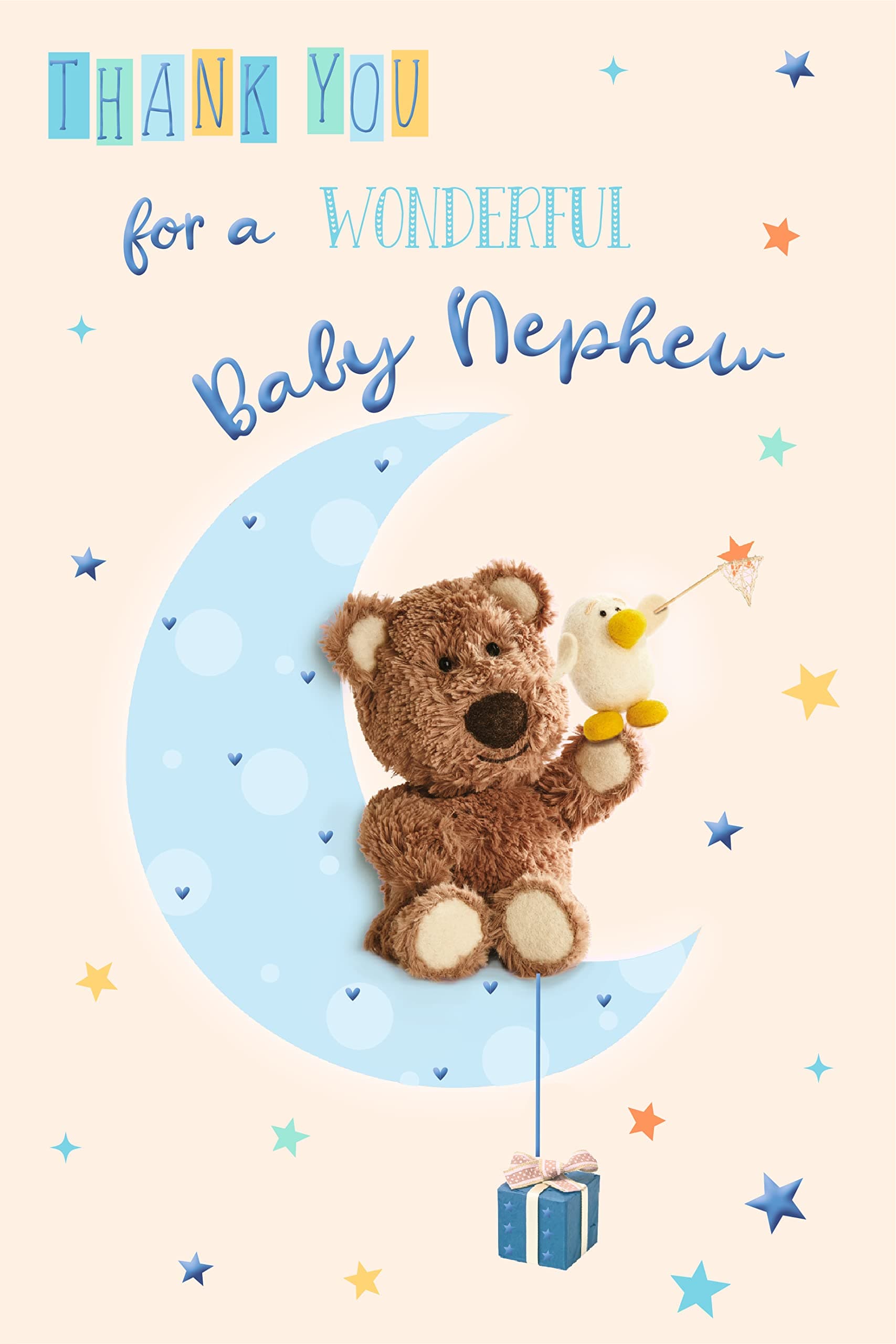 WELCOME TO THE WORLD LITTLE NEPHEW. Excellent Quality New Baby Boy Card For Nephew