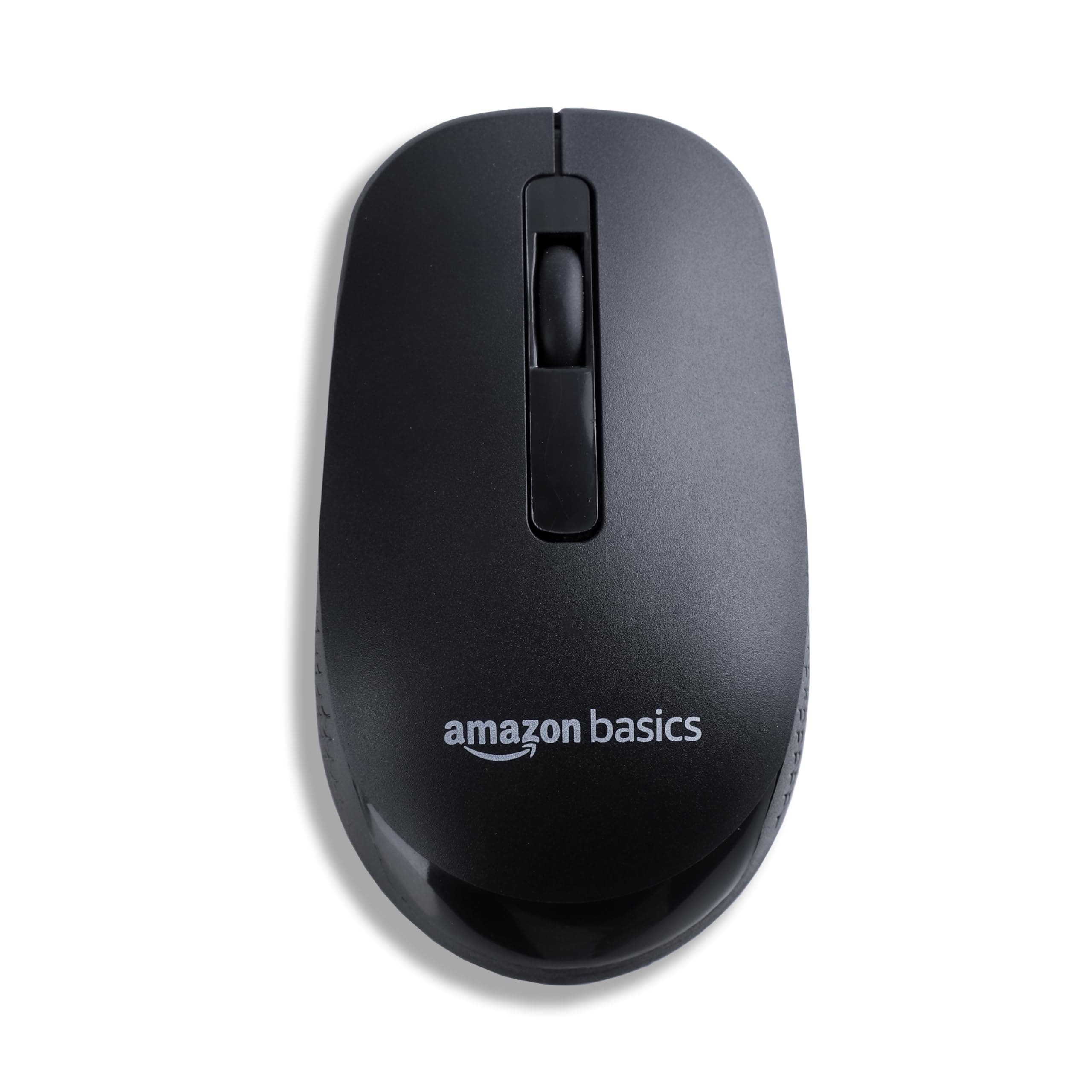 amazon basics Wireless Mouse | 2.4 Ghz with USB Nano Receiver | Compatible with PC & Laptop (Black)