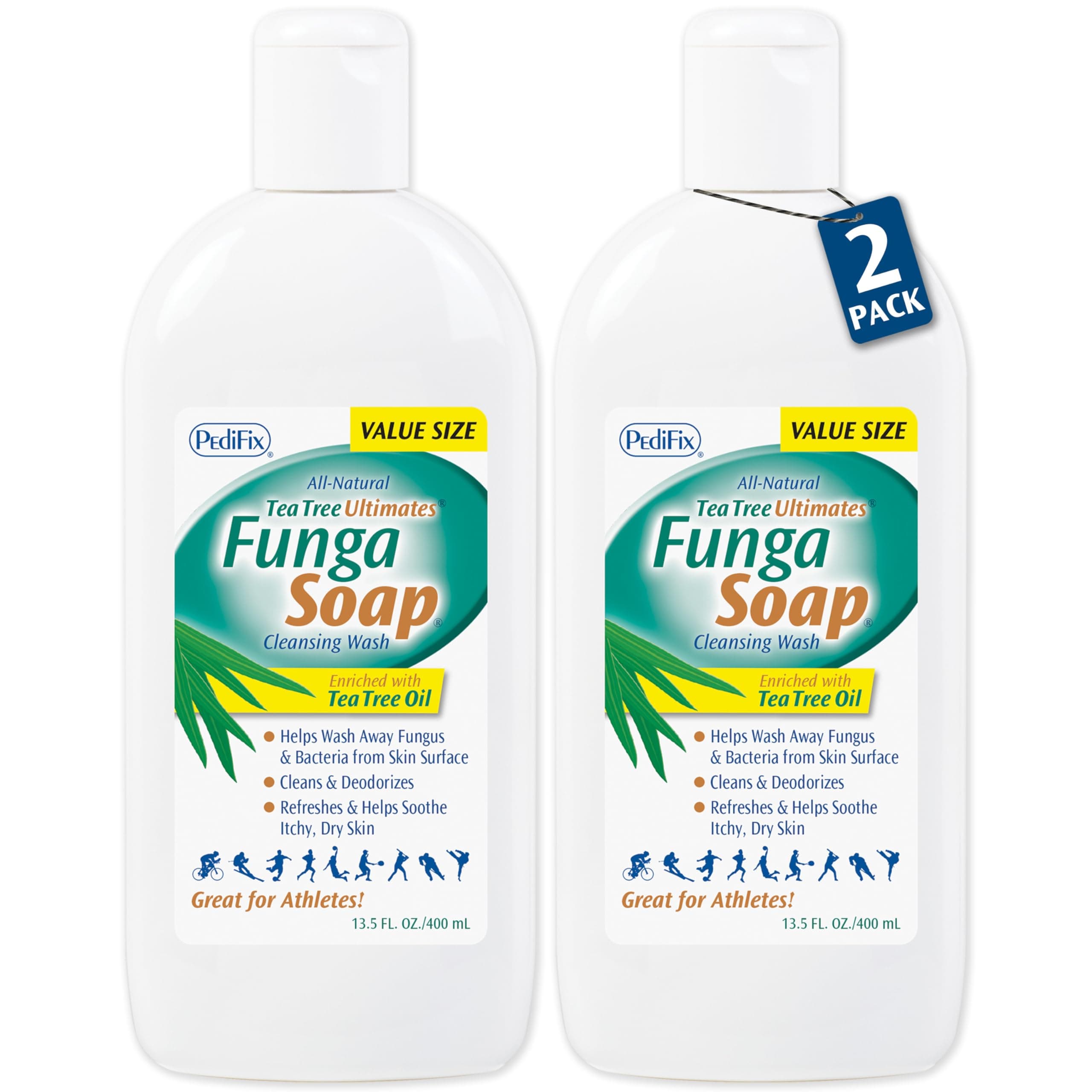 Pedifix FungaSoap Cleansing Wash - 13.5 fl. oz (Packaging May Vary) (Pack of 2)