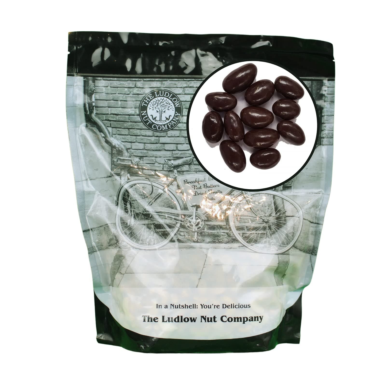 Dark Chocolate Brazil Nuts 1kg by Ludlow Nut - Premium Quality Brazil Nuts Covered in Dark Chocolate - Healthy And Nutritious - Chocolate Gift - Vegetarian Friendly