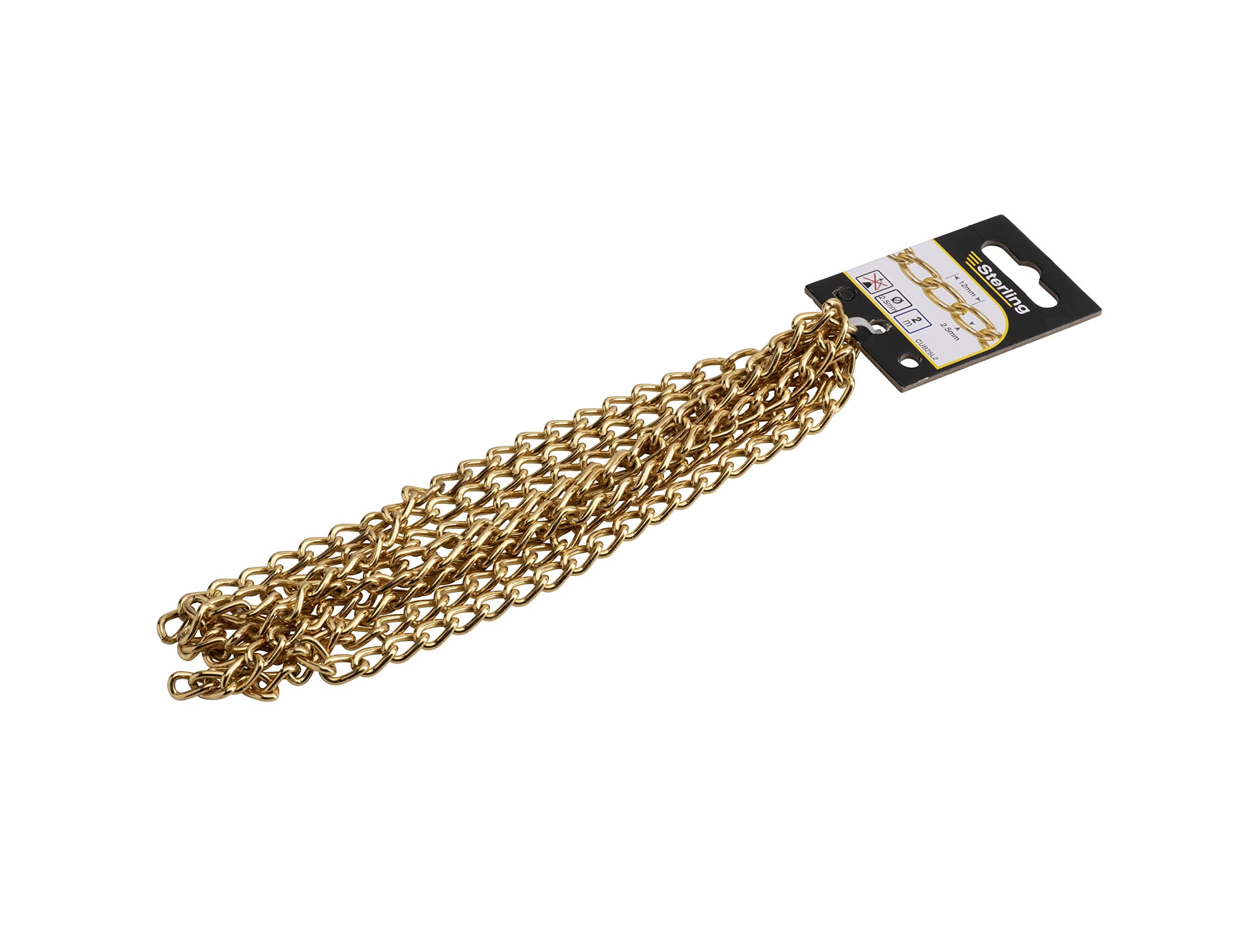 Sterling CUB25L2 Curb Chain, Brass
