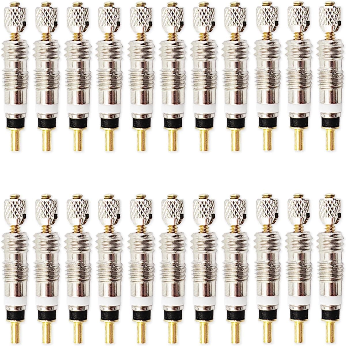 GXXMEI 22PCS Presta Valve Core Bike Replacement Brass Tubeless Core for Tubeless Road MTB Bike, Stan's, Vittoria, Continental, Kenda and Mor