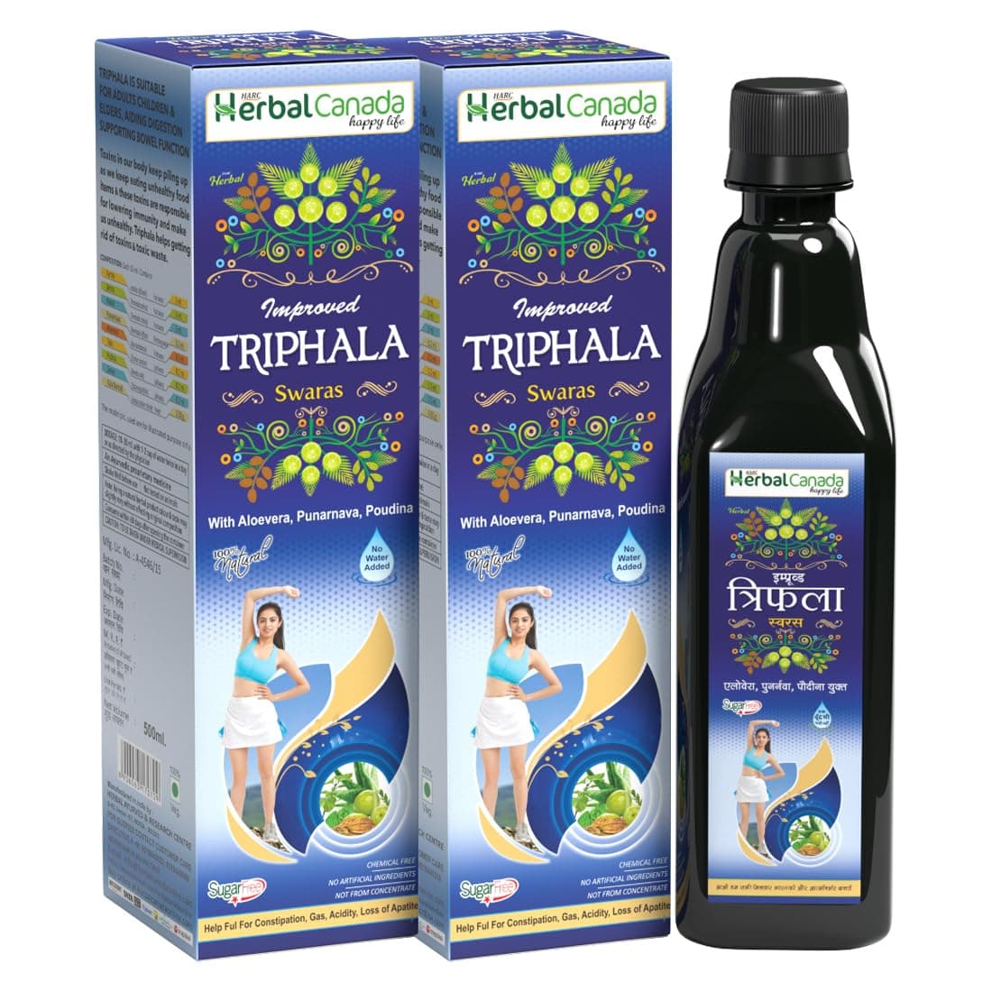 Triphala Ras | 1L | Pack of 2 Good for liver health | Helpful indigestion, gas, acidity | 100% Natural