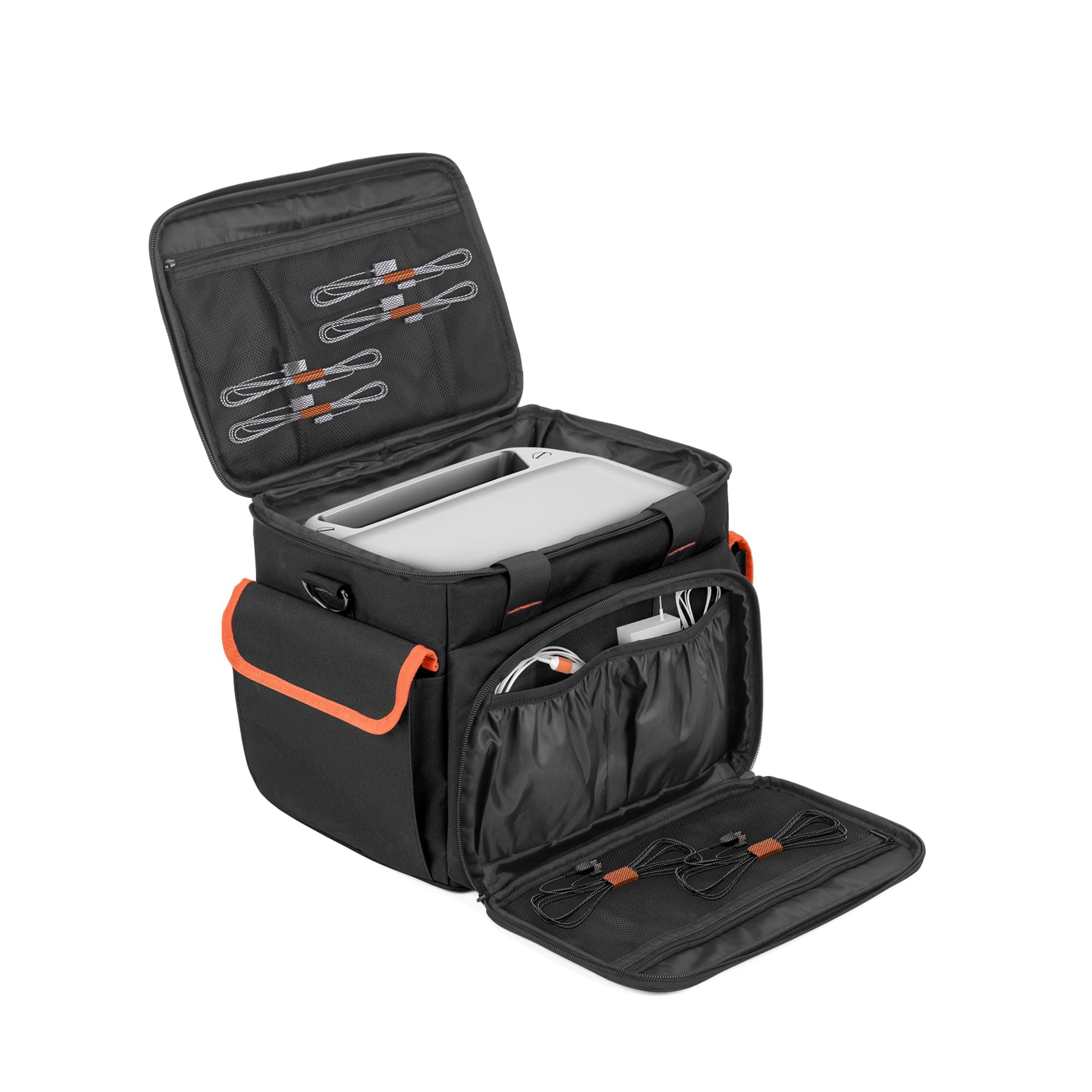 Carrying Case Compatible with ECOFLOW River/River Pro, Storage Bag with Waterproof Bottom and Front Pockets for Charging Cable and Accessories