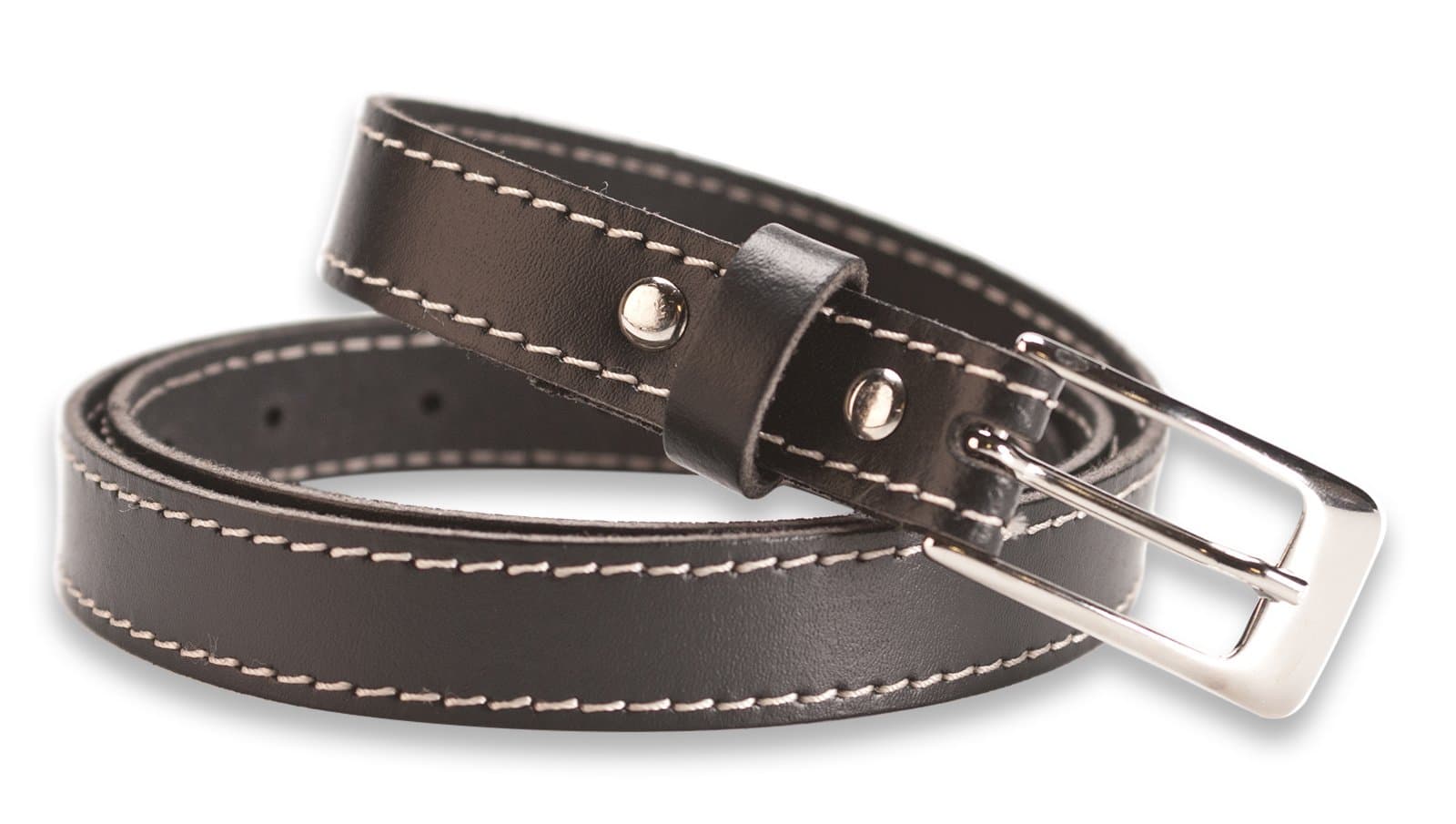 Hawkdale Womens Thin Leather Belt - Skinny Waist 0.75 Inch - Made In The UK # 822-400