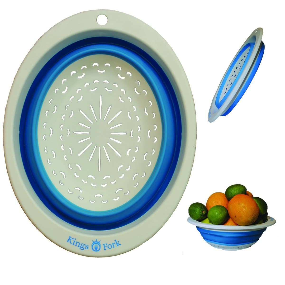 Kings Fork Collapsible Colander, 1.75-Quart