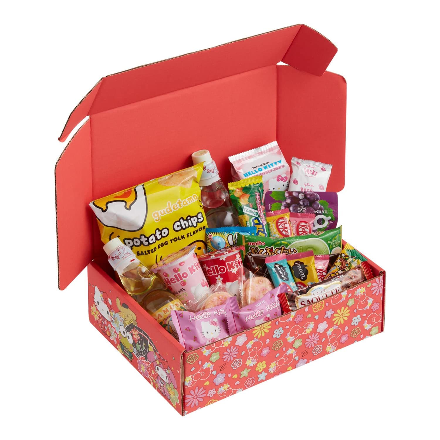 Hello Sanrio Surprise Japanese Snacks Box! Assortment Of Cookies, Crackers, Candy, Soda, And So Much More Straight From Japan! Awesome Mix Of Japan Snacks! Hello Kitty-Inspired Snacks Every Time!