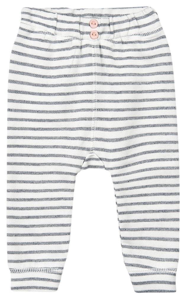 MinymoBaby Girls' Sunset Caribbean Striped Pant, White, 18 Months
