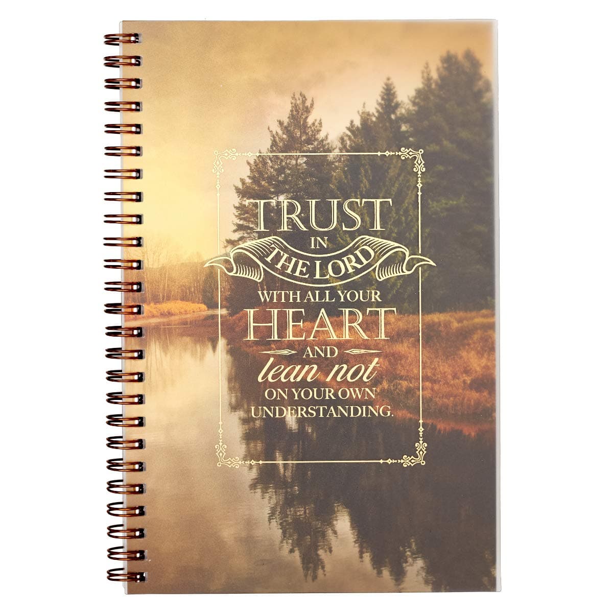 Trust in the Lord Inspirational Notebook with Scripture, Proverbs 3:5