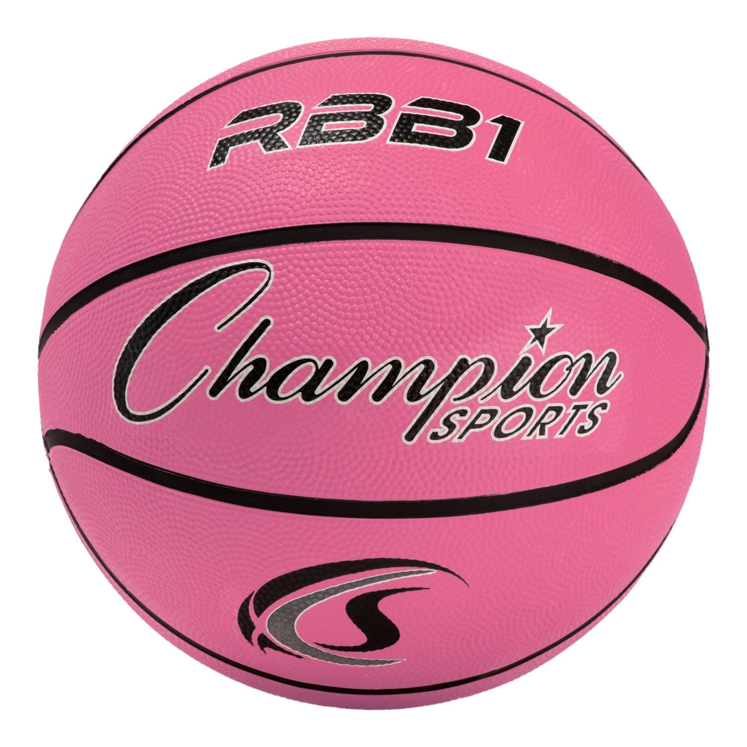 Champion Sports Official Heavy Duty Rubber Cover Nylon Basketballs