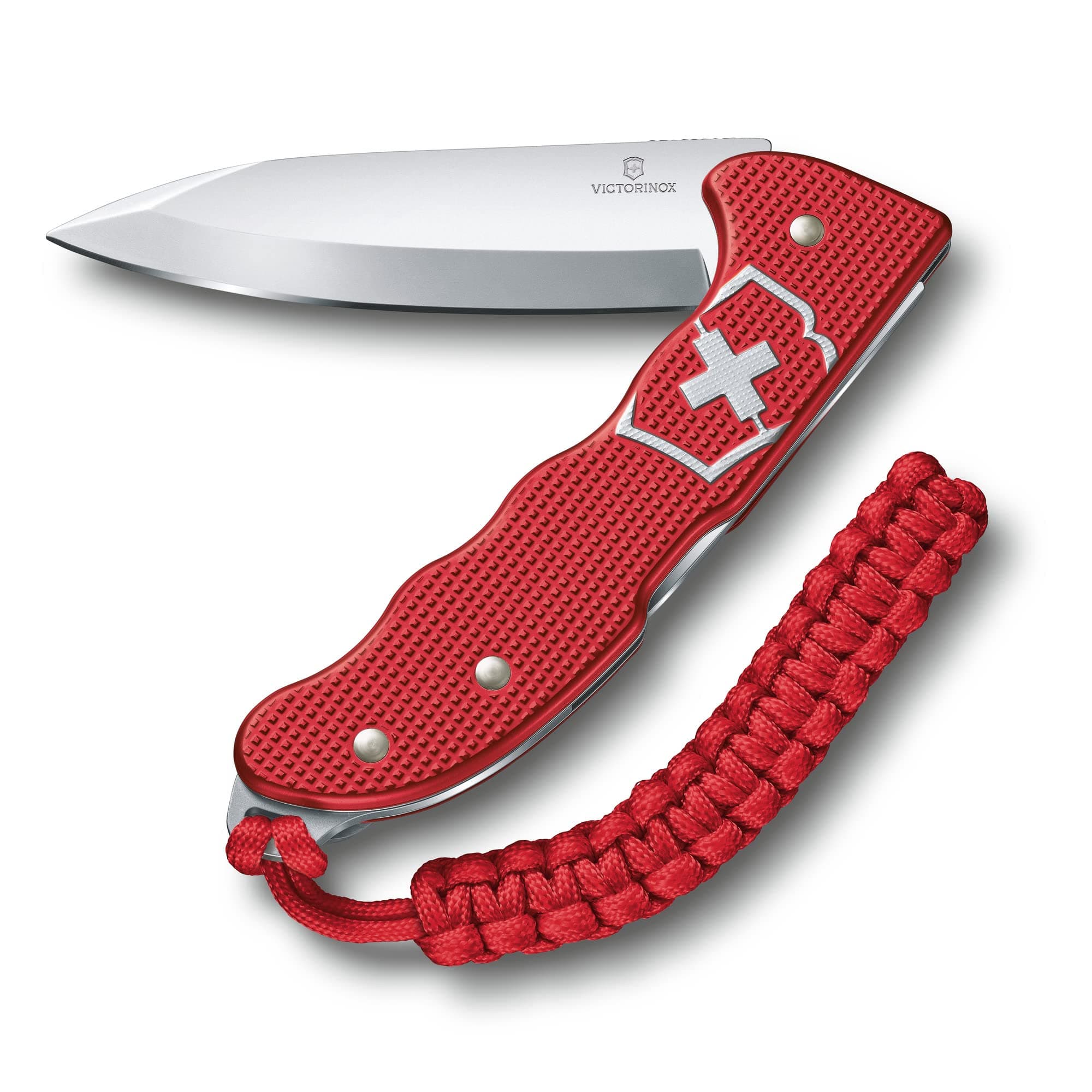 Hunter Pro Alox Large Pocket Knife with Lock Blade and Lanyard Hole - Red