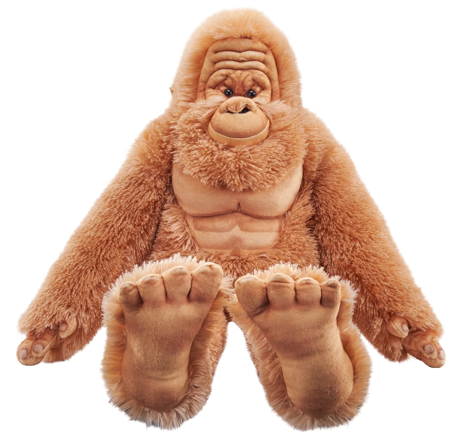 WILD REPUBLIC Artist Collection, Bigfoot, Gift for Kids, 15 inches, Plush Toy, Fill is Spun Recycled Water Bottles, Brown