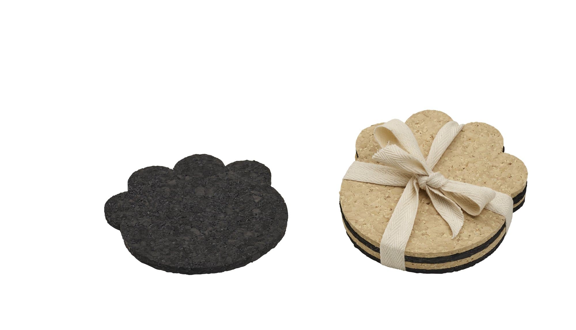 ORE Originals Living Goods Coaster Recycled Rubber Paw, 4 Count