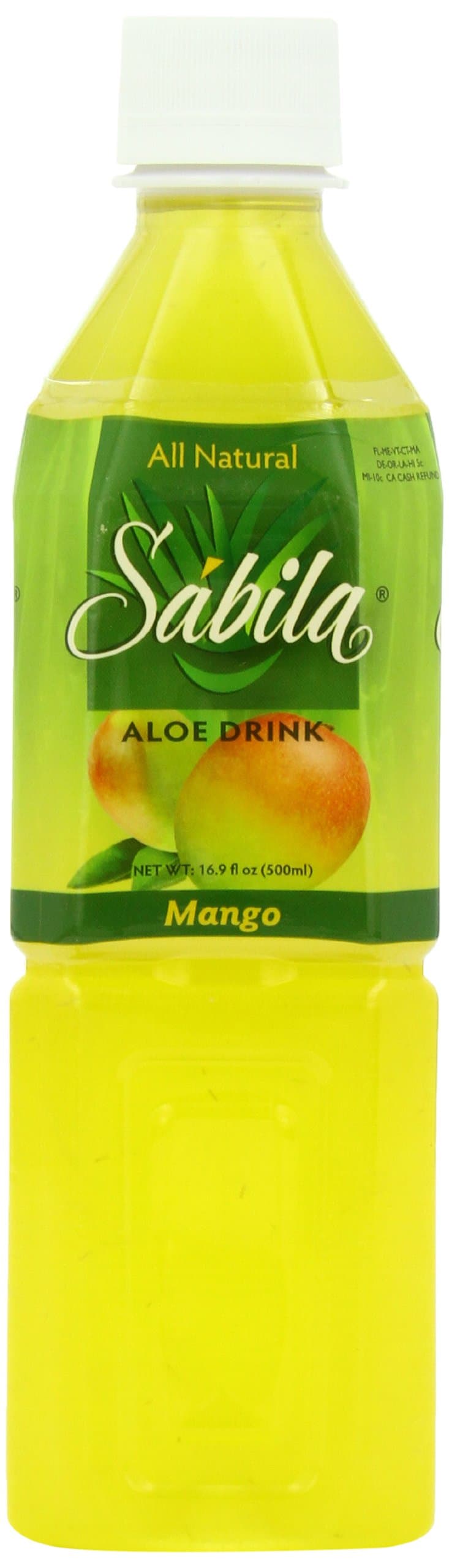 Sabila Aloe Drink, Mango, 16.9 Ounce (Pack of 20)