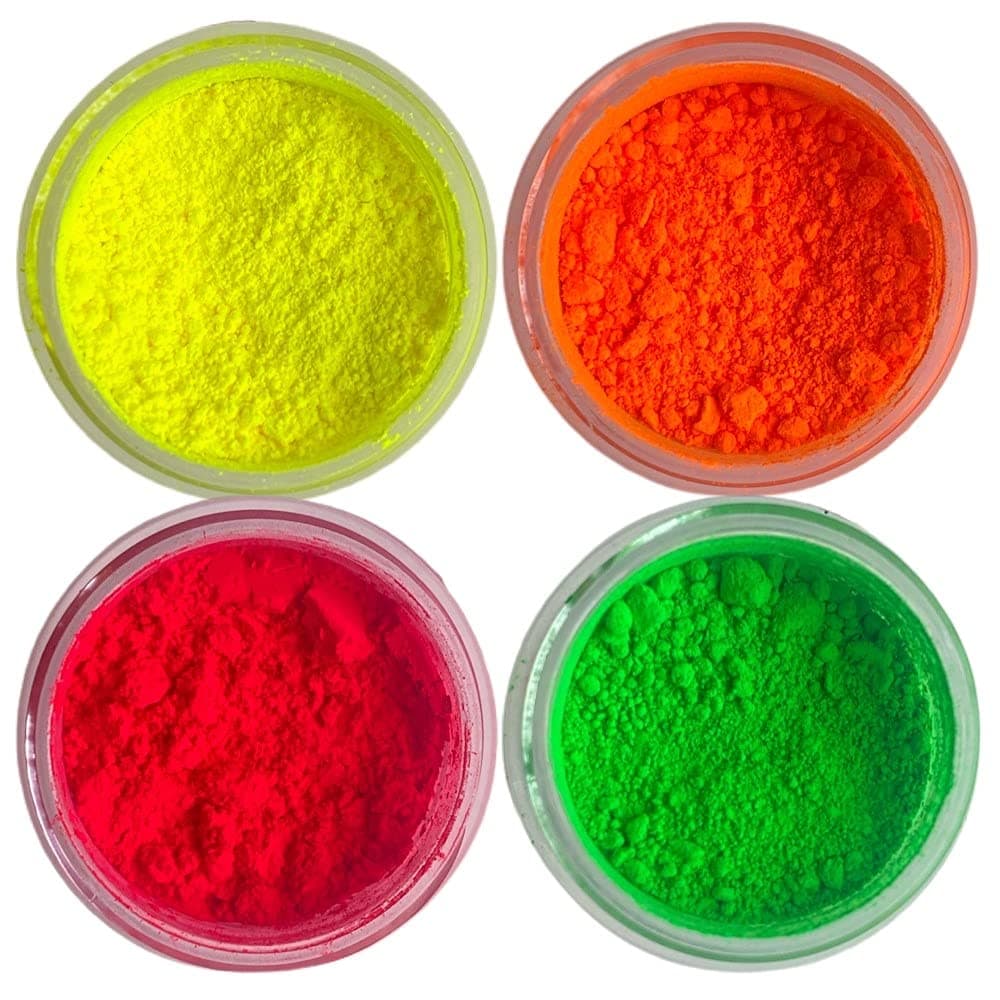 Oh! Sweet Art - Edible Petal Dust - For Decorating Cakes, Cupcakes, Cake Pops, & More - Kosher, Food-Grade Coloring - Neon Set x 4 units each jar 4 grams