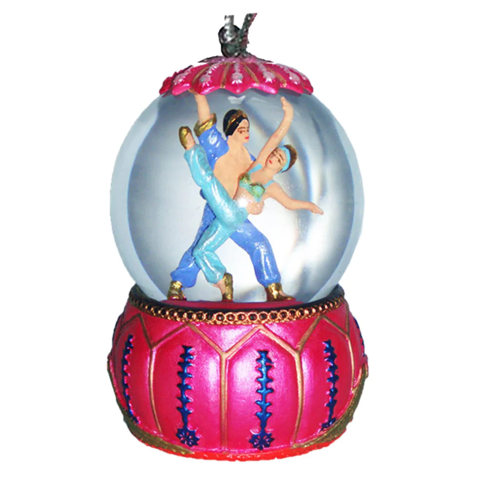 Nutcracker Ballet Gifts, Mini Snow Globe Ornament, Ballet Christmas Decorations, Ballerina Xmas Baubles for Holiday Home Decor, 4.5 Inches 45mm, Arabian Ballerina