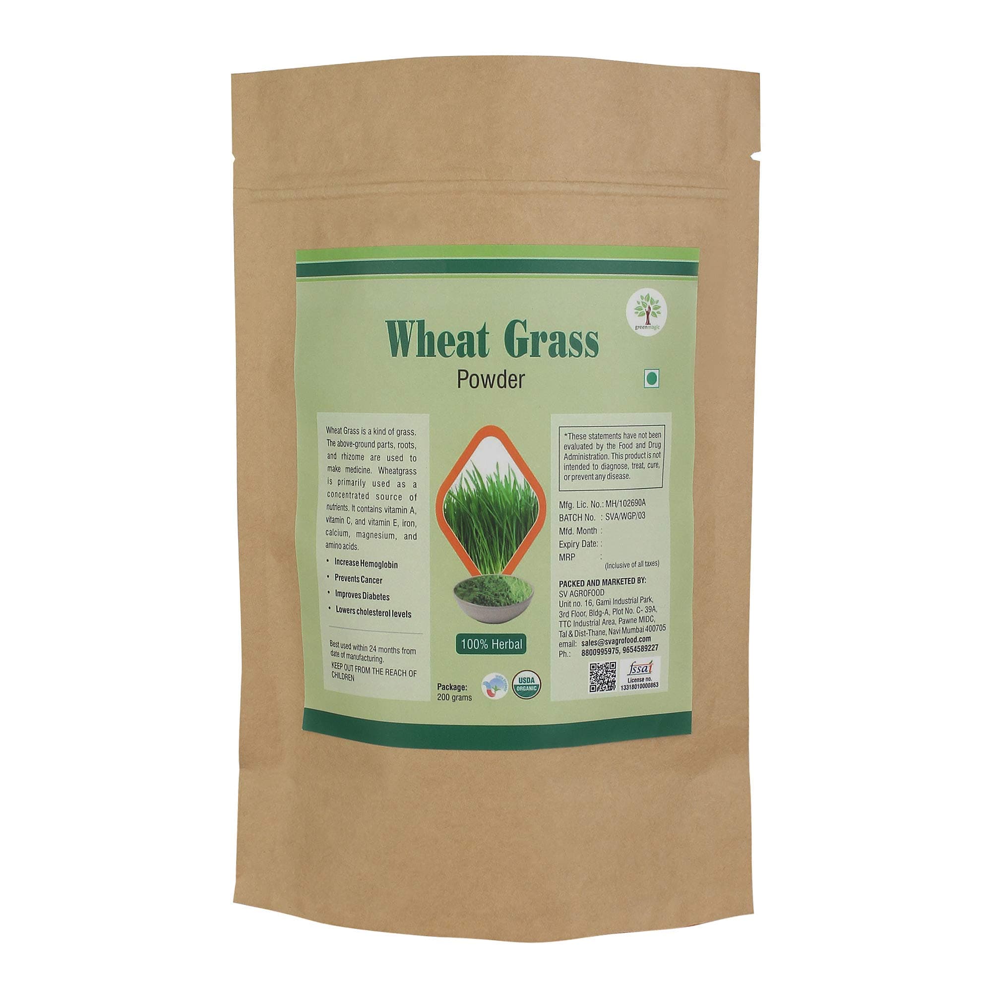 GreenMagic Wheat Grass Powder 200 g