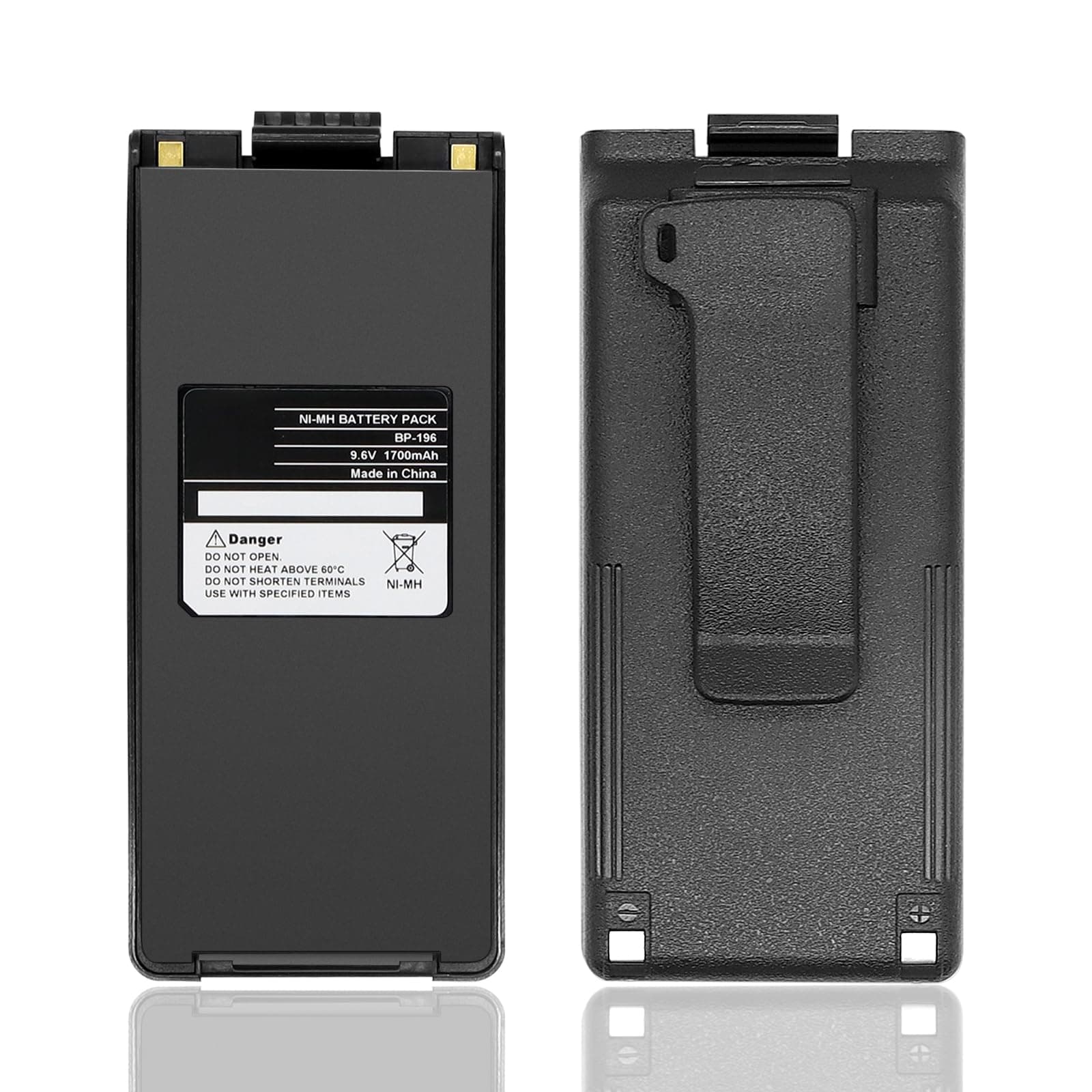 BP-196 Battery BP-195 Ni-MH [2025 New Version] for ICOM IC-A4 Battery IC-A4C IC-A4E IC-F3 IC-F3S IC-40S IC-F4 IC-F4S IC-F4TR IC-T2H IC-T2A IC-T2E IC-F4SW IC-3FX IC-F4N IC-T2A IC-T2E
