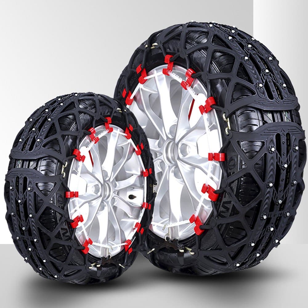 LYLfhlHolds Easy to Install Updated Sand Mud Icy Snow Tyre Chains for Car SUV Pickup Set of 2