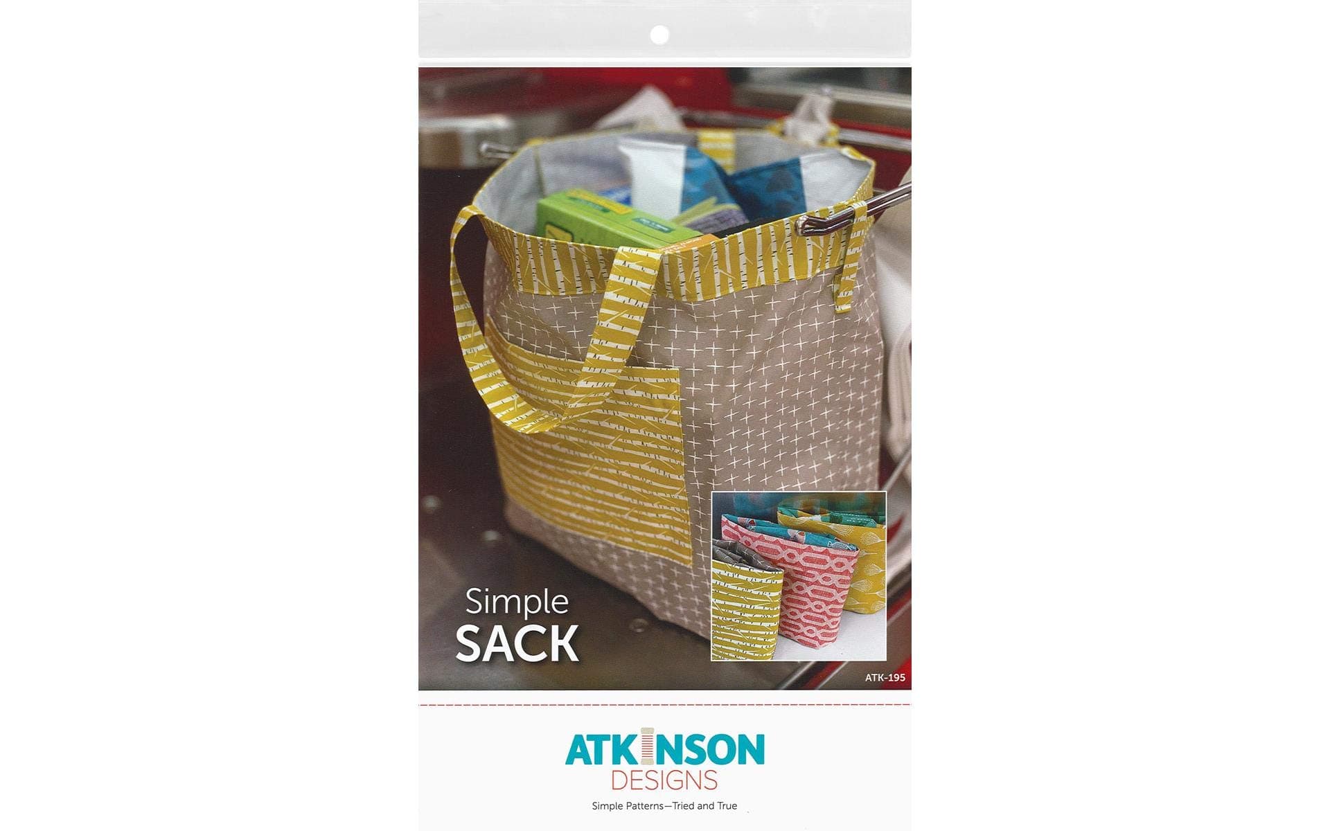 Atkinson Design Simple Sack Ptrn, None White